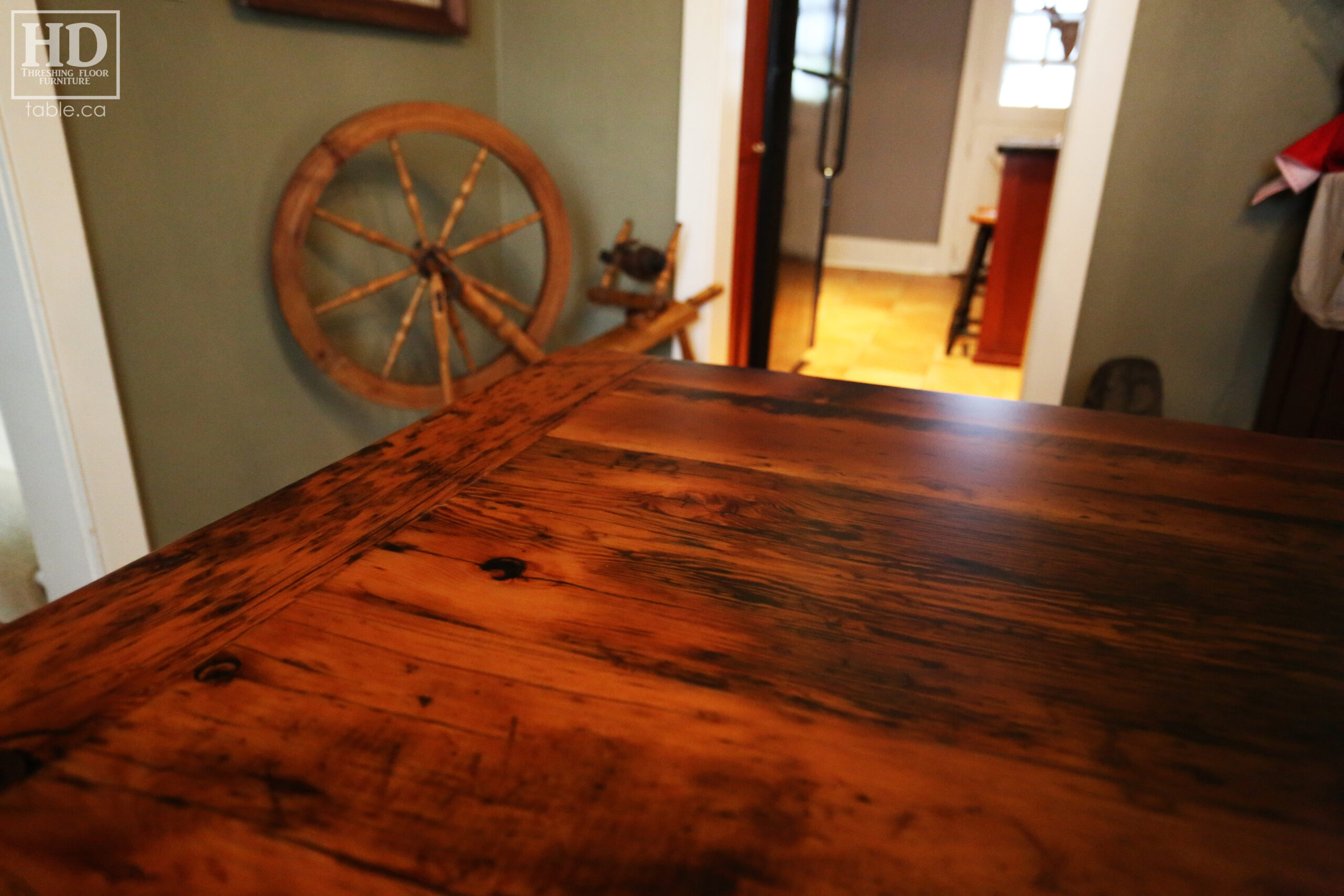 Custom Reclaimed Wood Table by HD Threshing Floor Furniture / www.table.ca