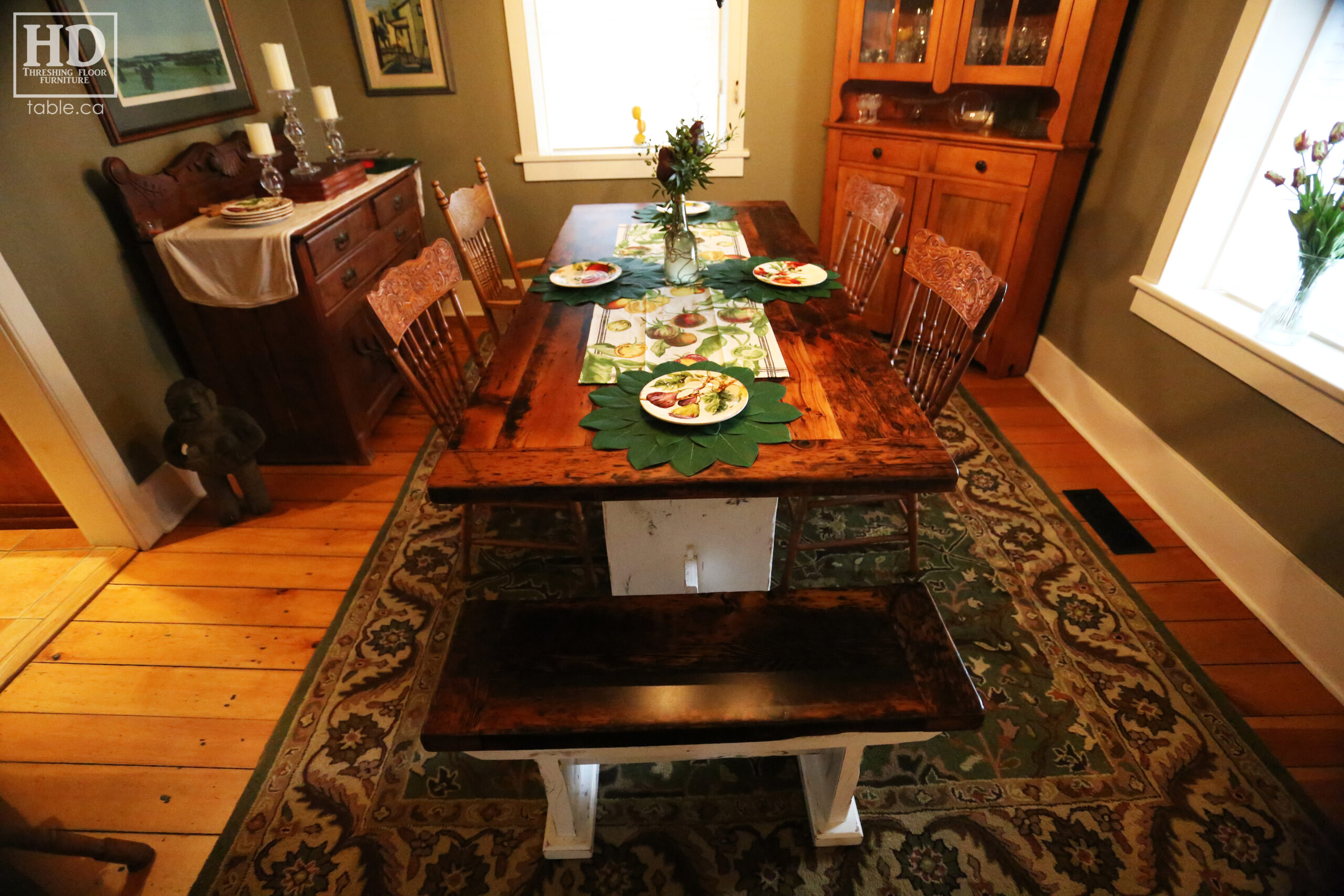 Custom Reclaimed Wood Table by HD Threshing Floor Furniture / www.table.ca