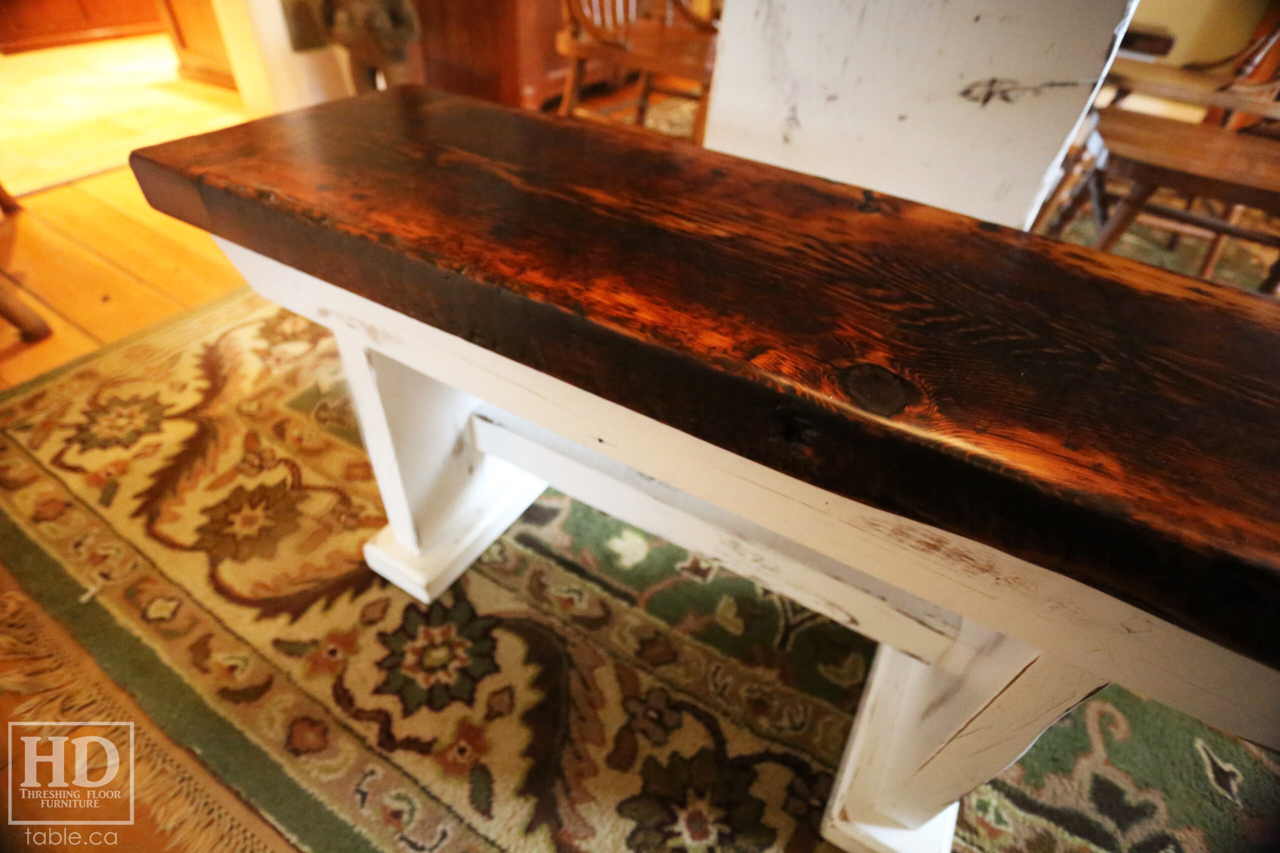 Custom Reclaimed Wood Table by HD Threshing Floor Furniture / www.table.ca