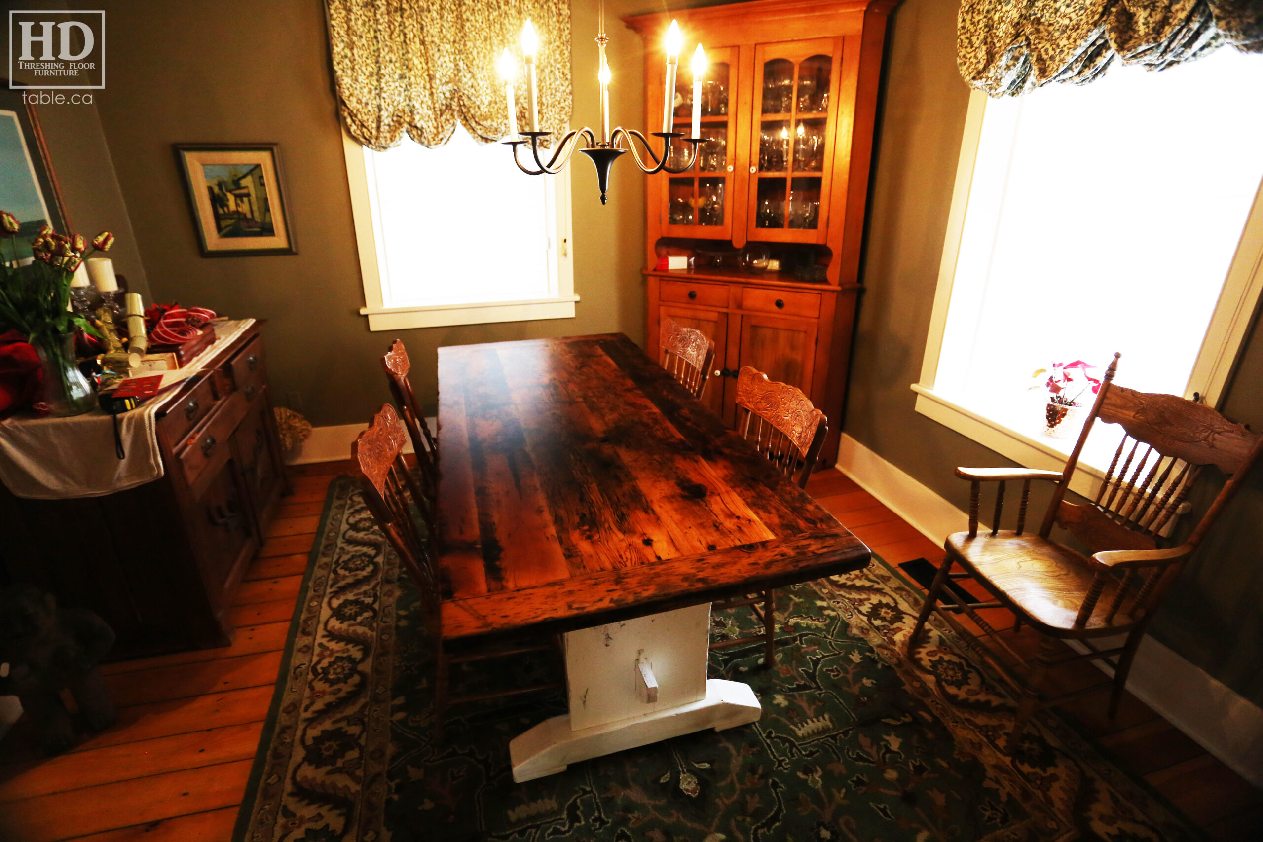 Custom Reclaimed Wood Table by HD Threshing Floor Furniture / www.table.ca