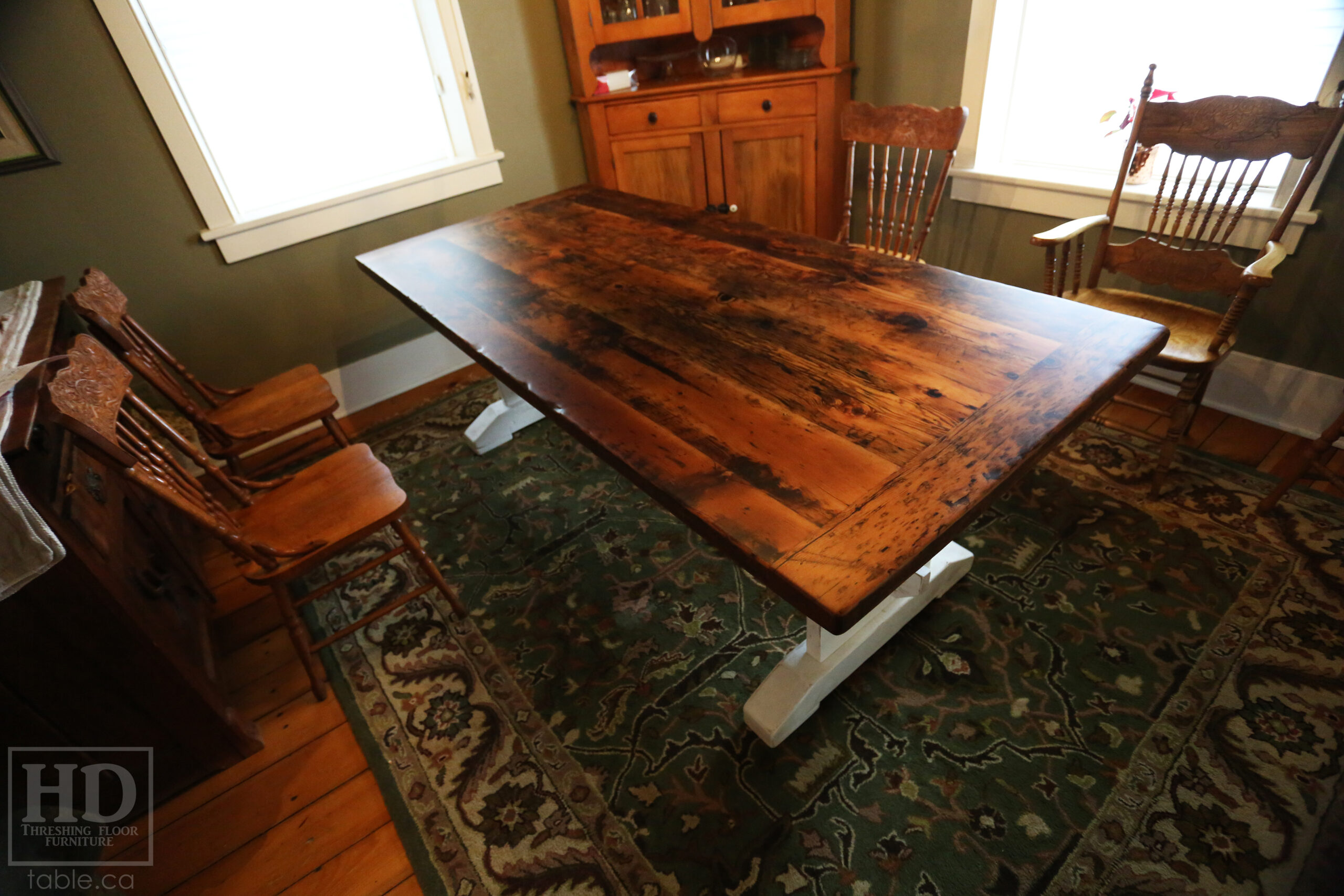 Custom Reclaimed Wood Table by HD Threshing Floor Furniture / www.table.ca