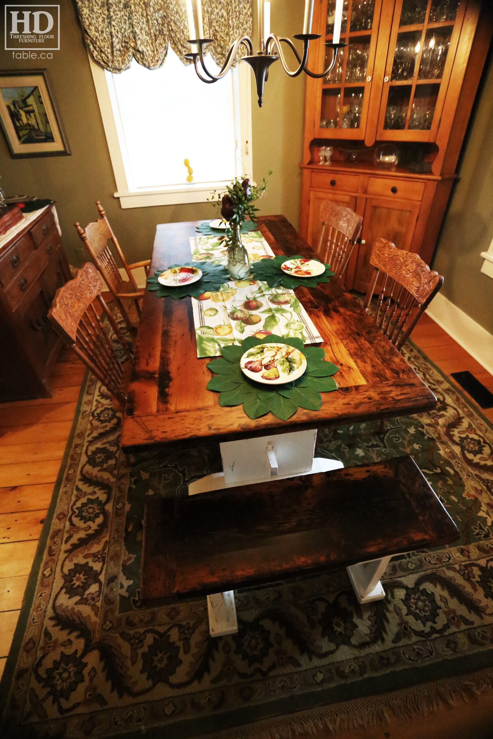 Custom Reclaimed Wood Table by HD Threshing Floor Furniture / www.table.ca