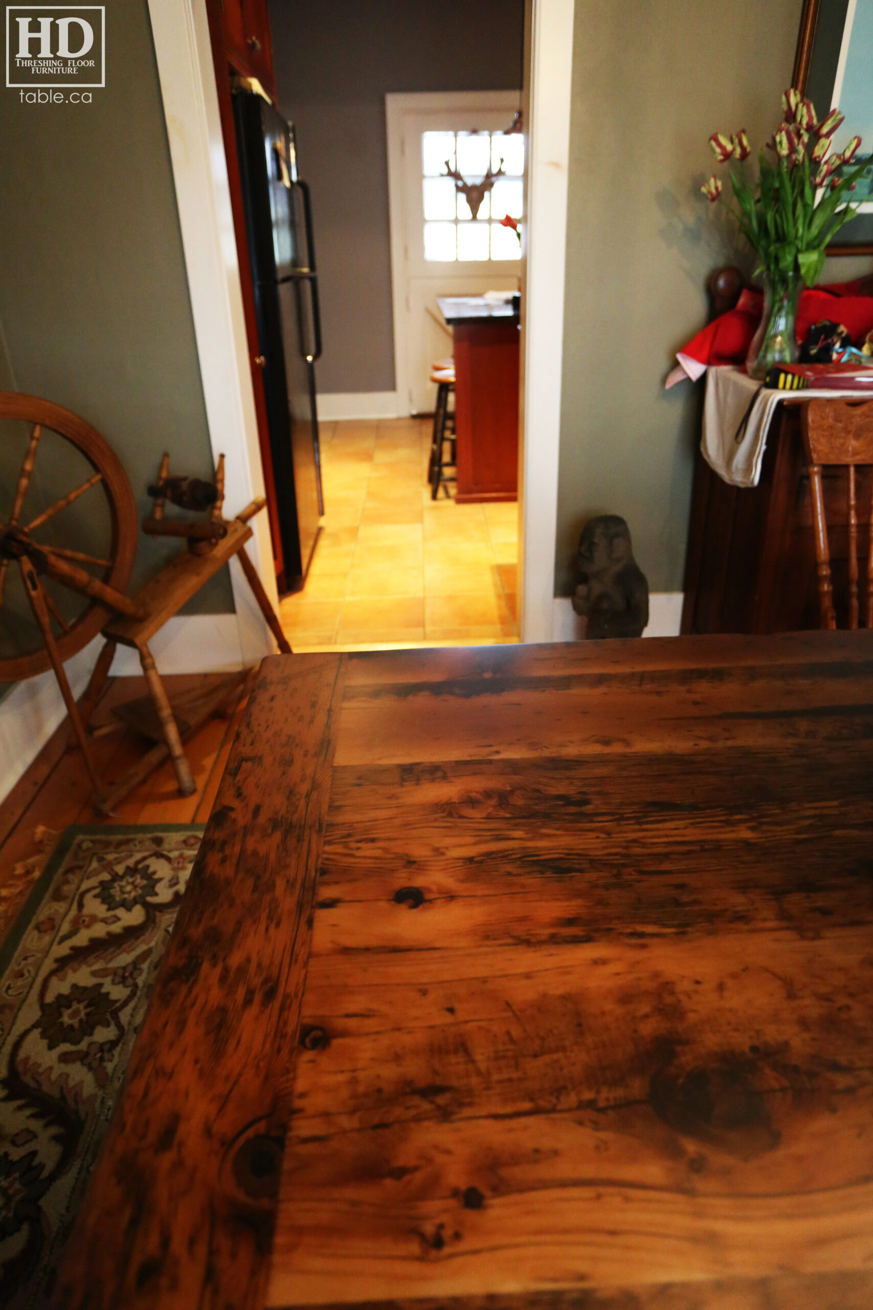 Custom Reclaimed Wood Table by HD Threshing Floor Furniture / www.table.ca