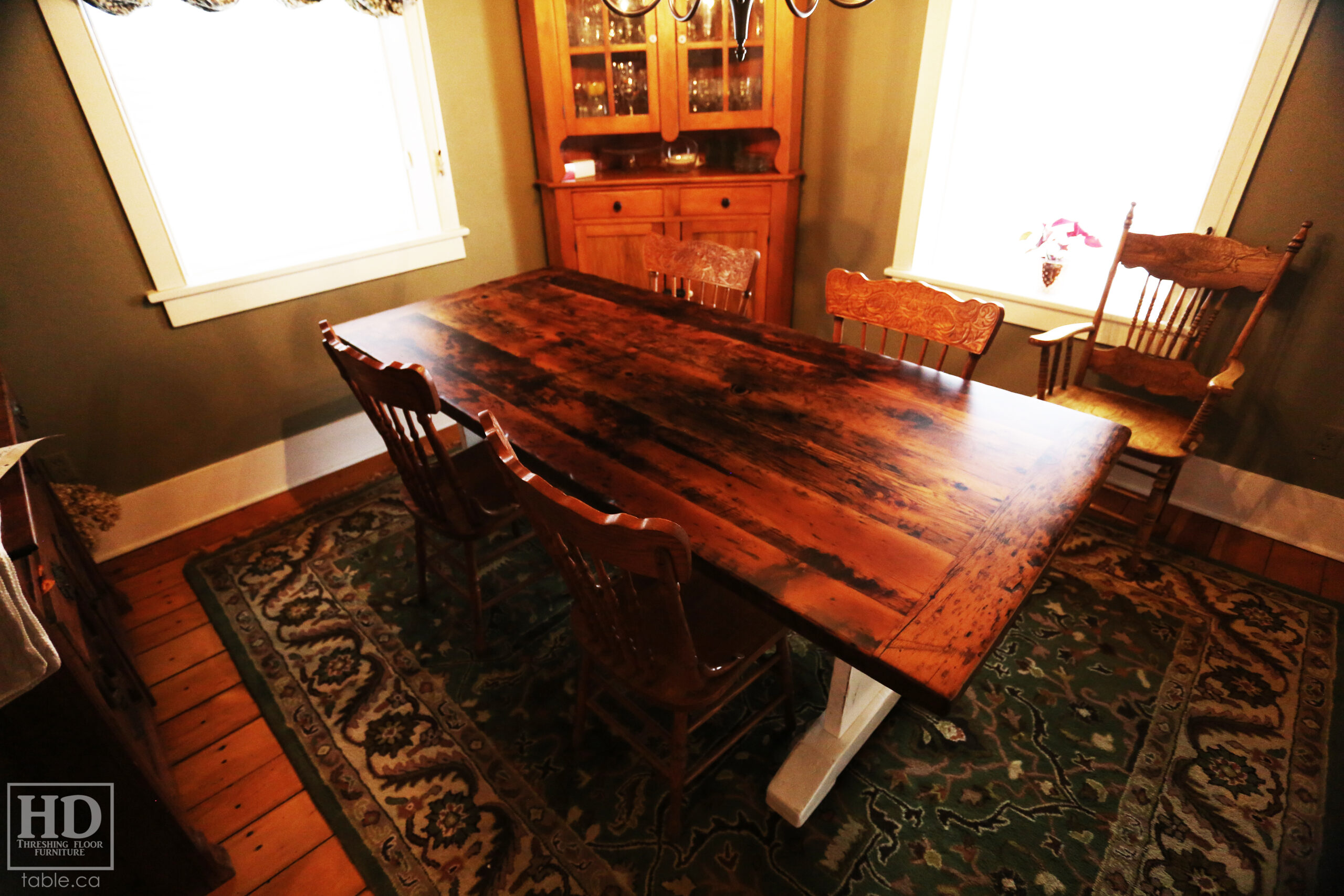 Custom Reclaimed Wood Table by HD Threshing Floor Furniture / www.table.ca