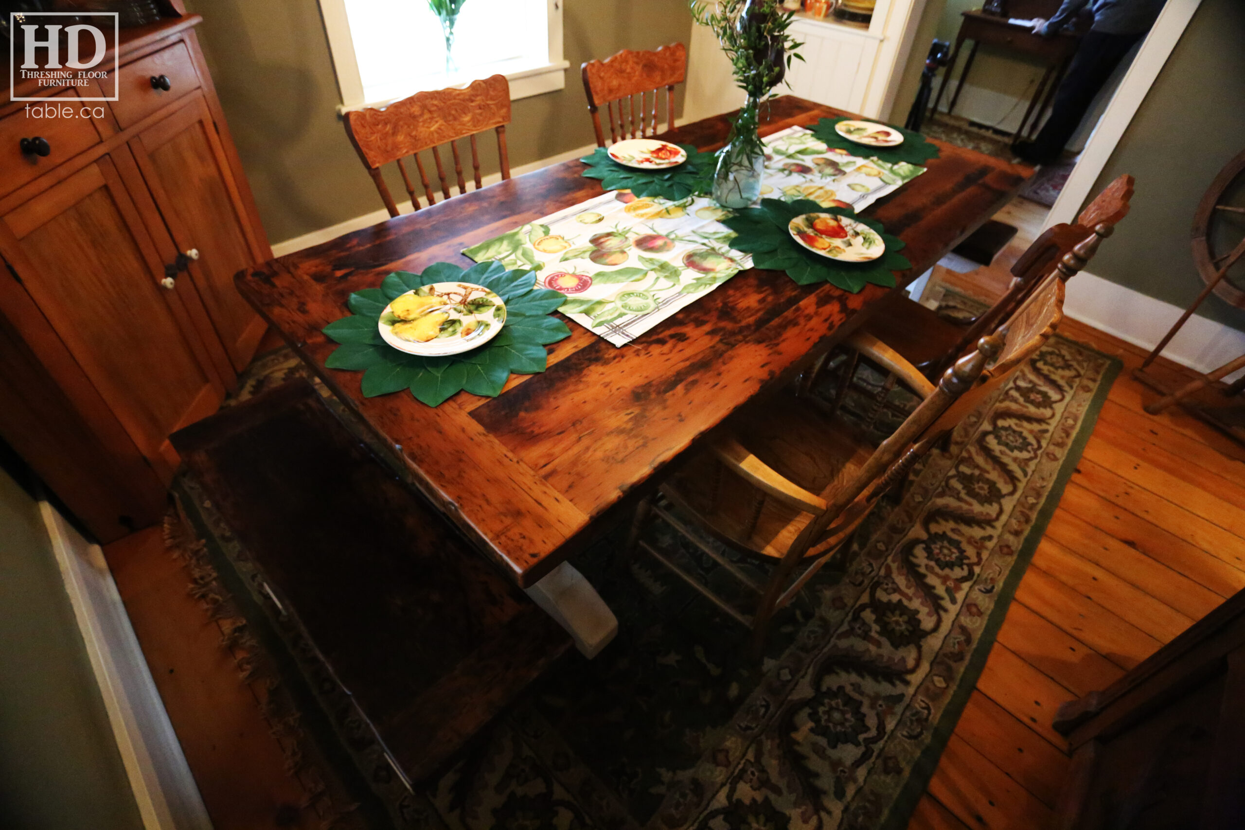 Custom Reclaimed Wood Table by HD Threshing Floor Furniture / www.table.ca