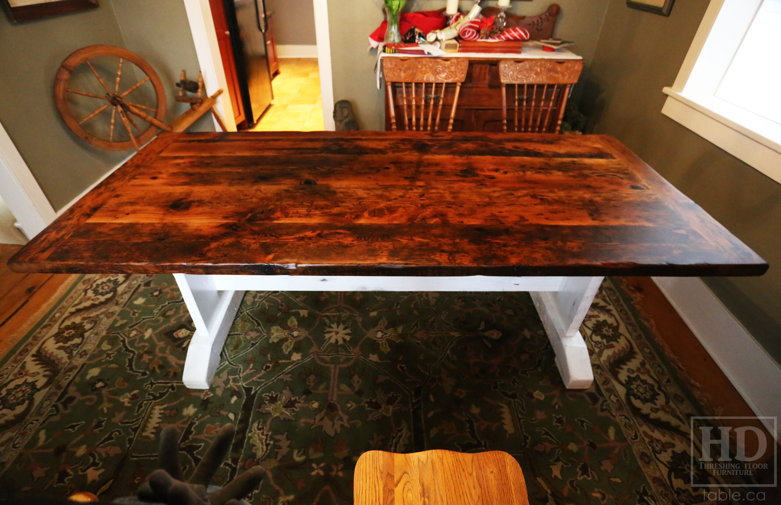 Custom Reclaimed Wood Table by HD Threshing Floor Furniture / www.table.ca