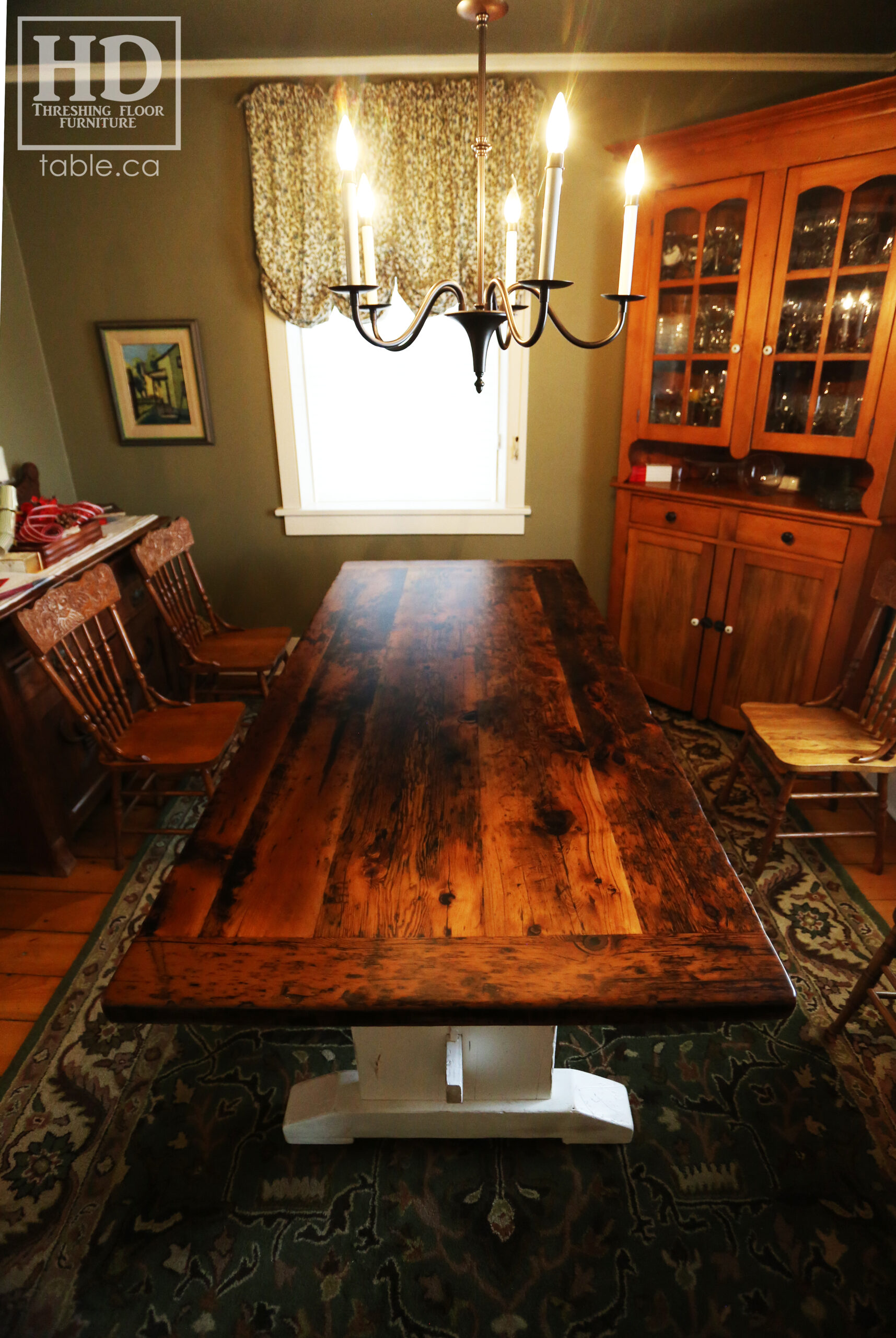 Custom Reclaimed Wood Table by HD Threshing Floor Furniture / www.table.ca