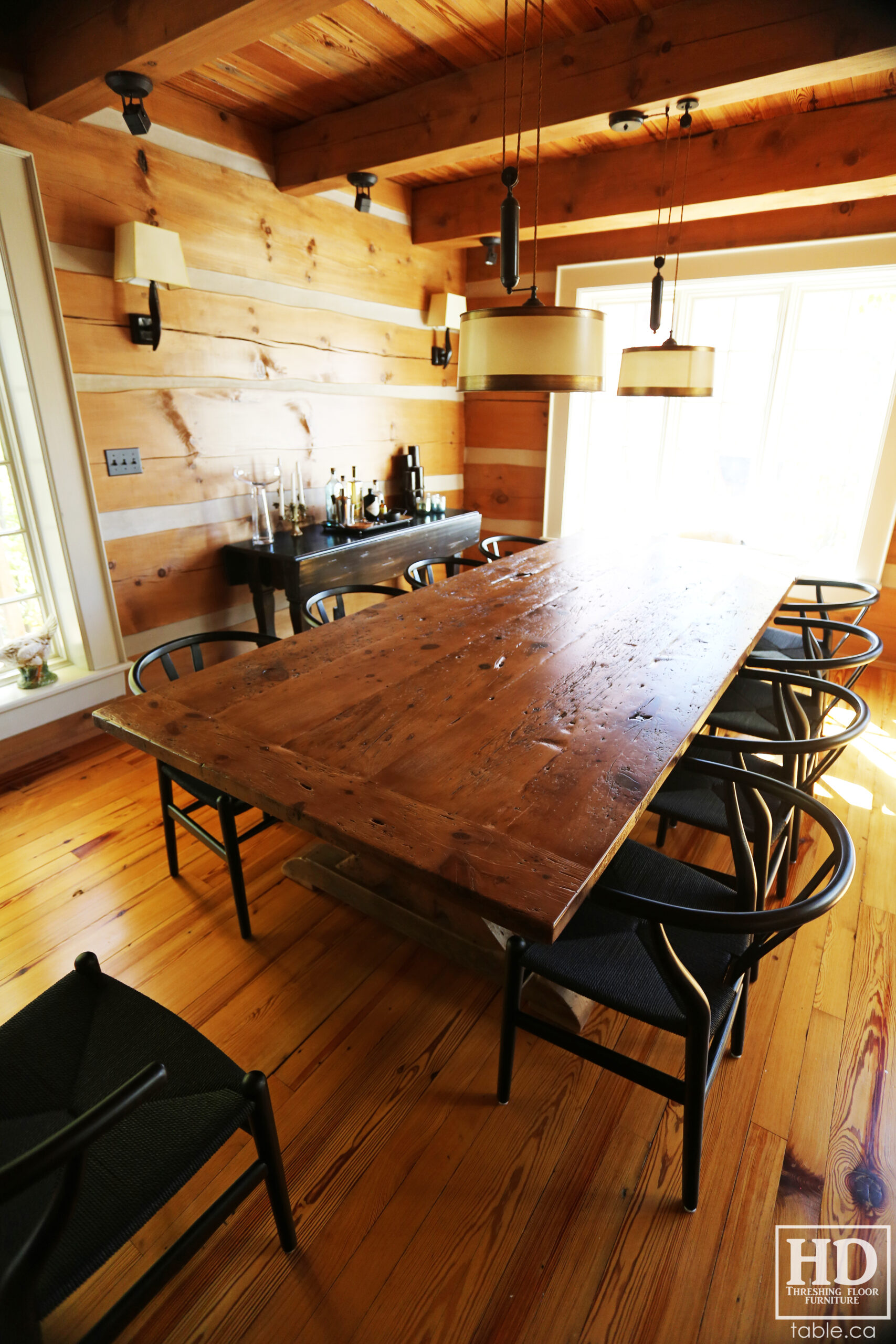 Distressed Wood Table by HD Threshing Floor Furniture / www.table.ca