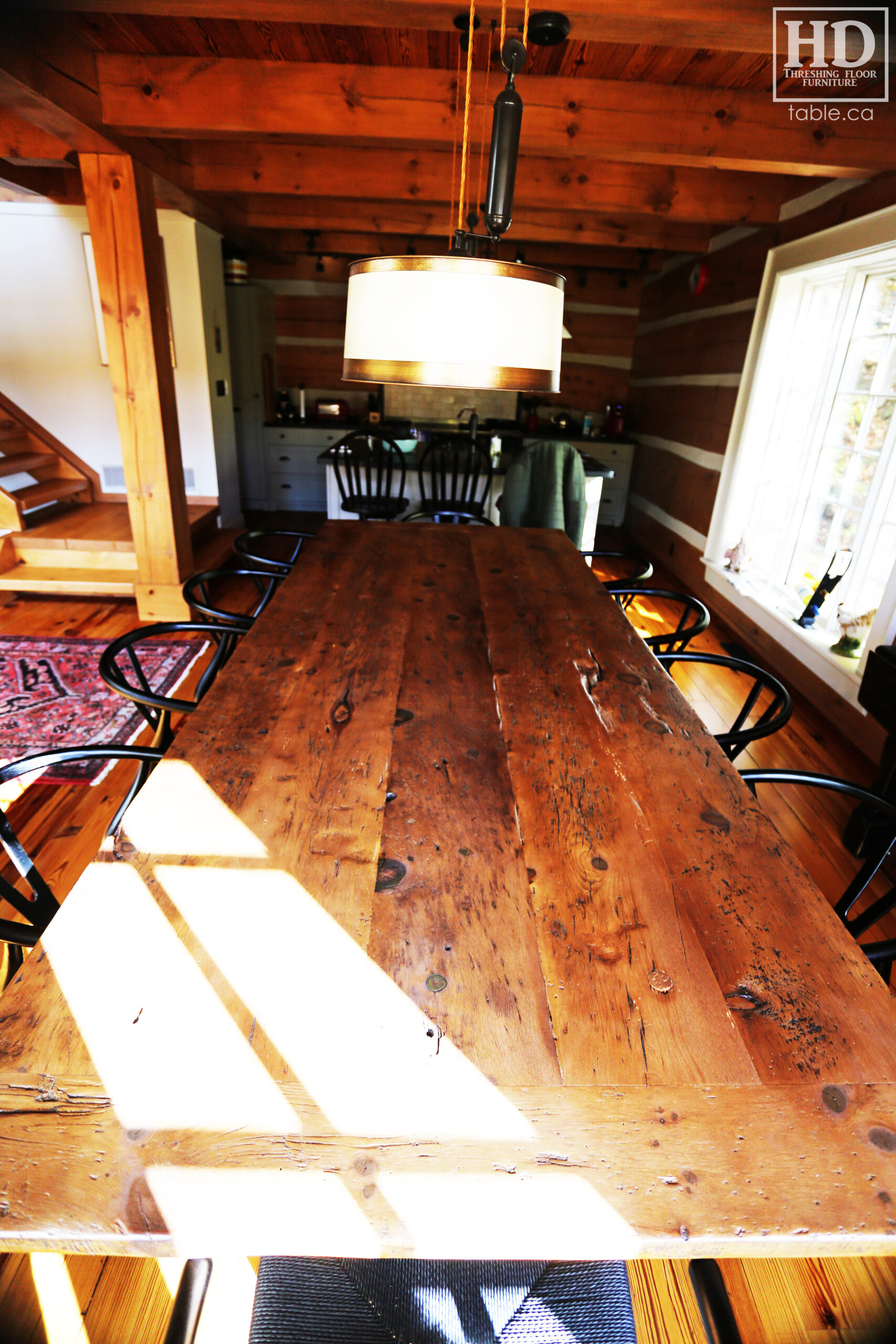 Distressed Reclaimed Wood Table by HD Threshing Floor Furniture / www.table.ca