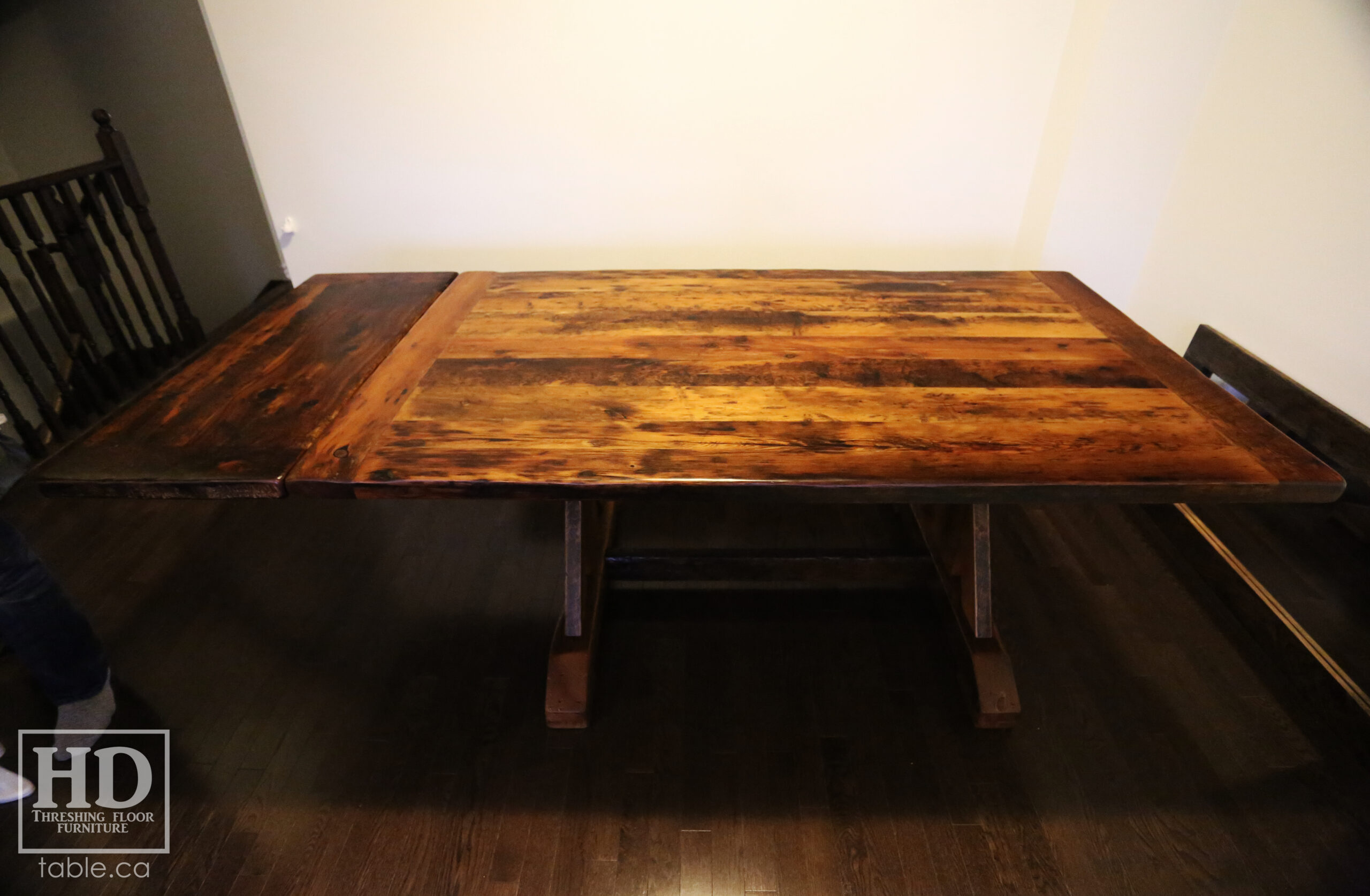 Epoxy Finish on a Reclaimed Wood Table by HD Threshing Floor Furniture / www.table.ca