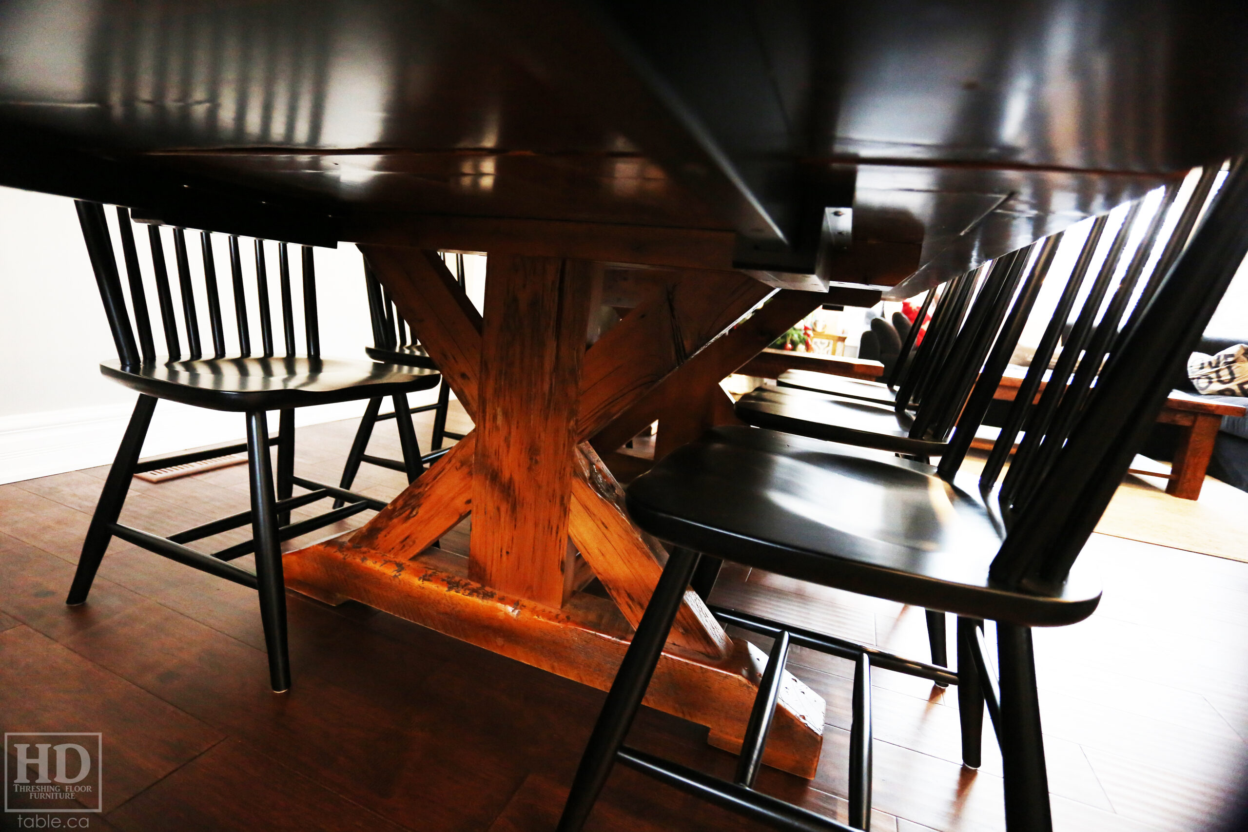 Extendable Reclaimed Wood Table by HD Threshing Floor Furniture / www.table.ca