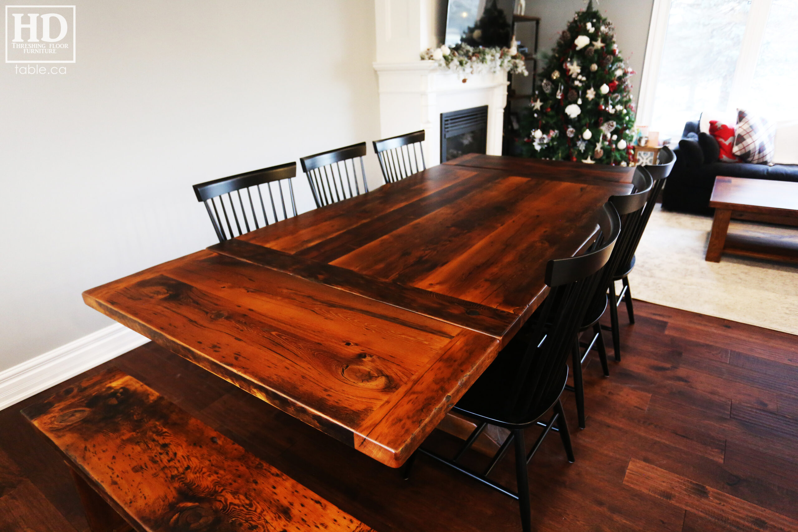 Extendable Reclaimed Wood Table by HD Threshing Floor Furniture / www.table.ca