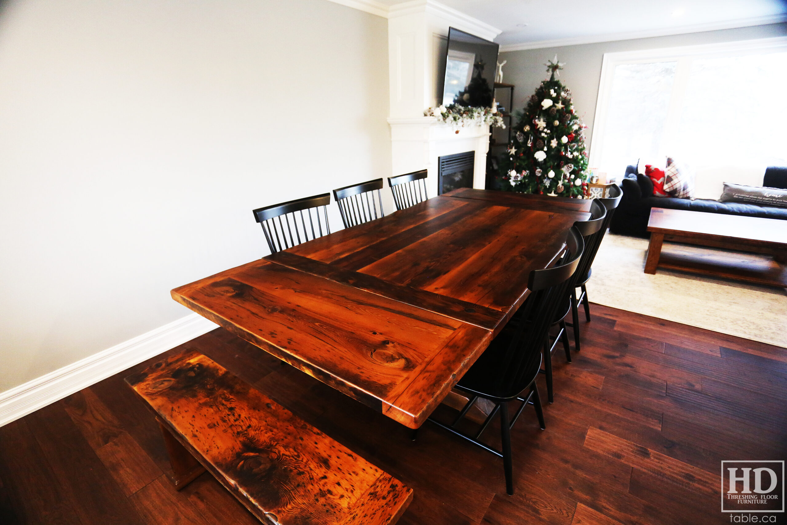 Extendable Reclaimed Wood Table by HD Threshing Floor Furniture / www.table.ca