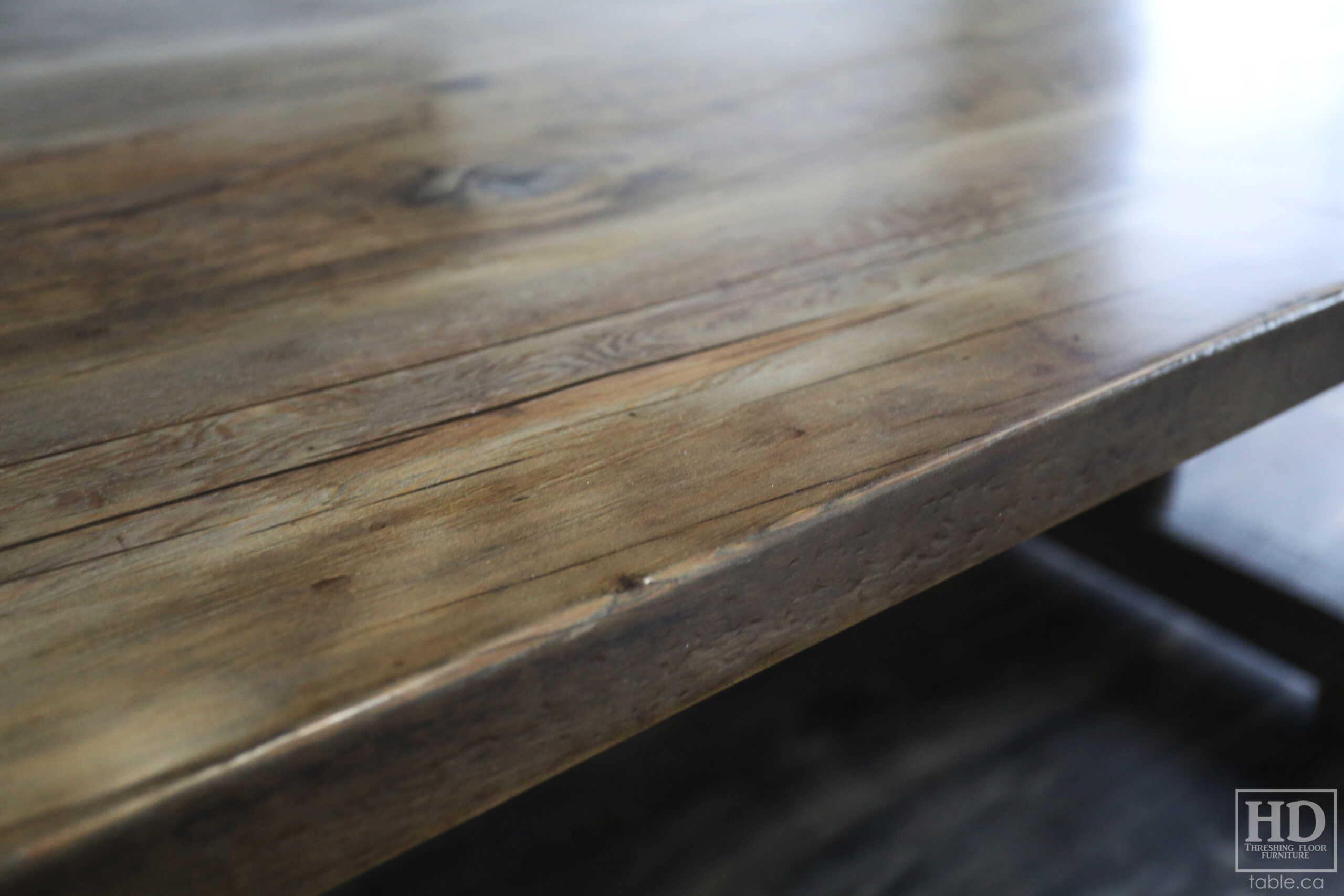 Grey Barnwood Table by HD Threshing Floor Furniture / www.table.ca