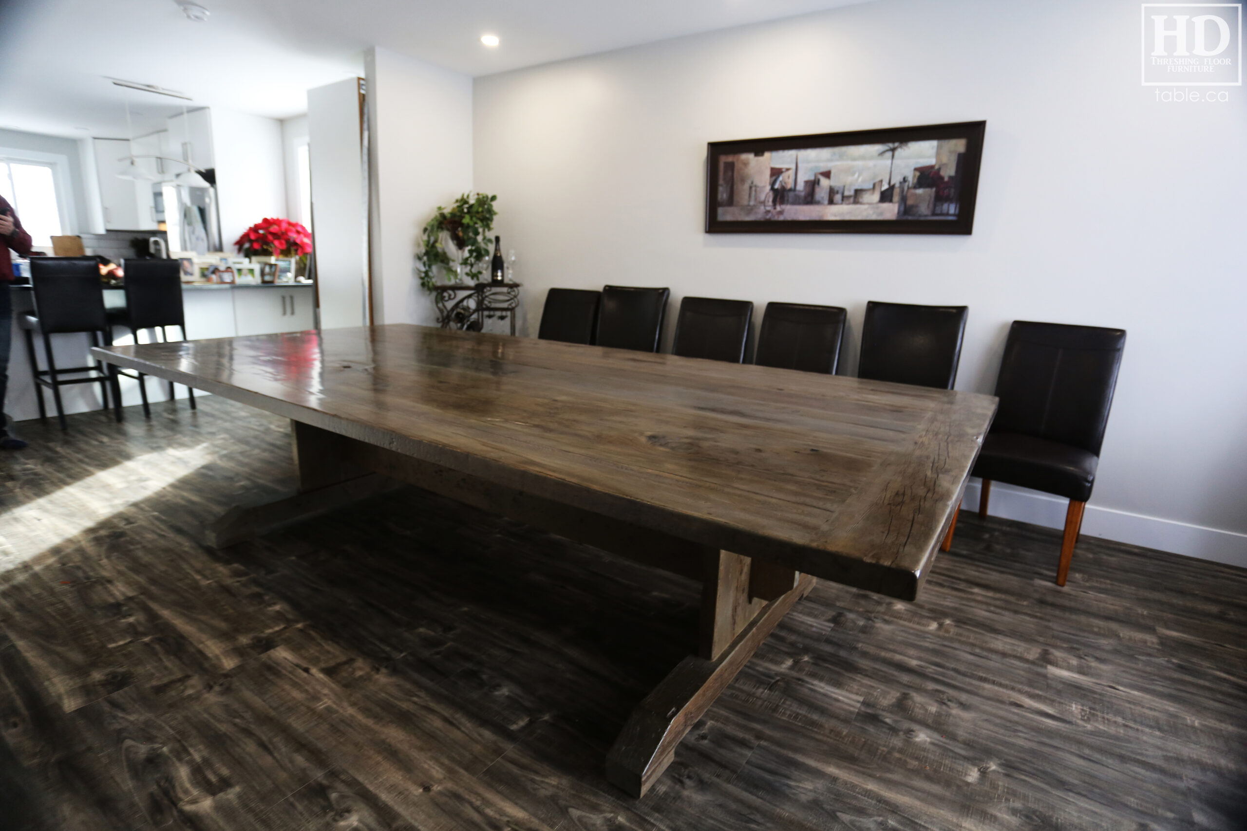 Grey Barnwood Table by HD Threshing Floor Furniture / www.table.ca