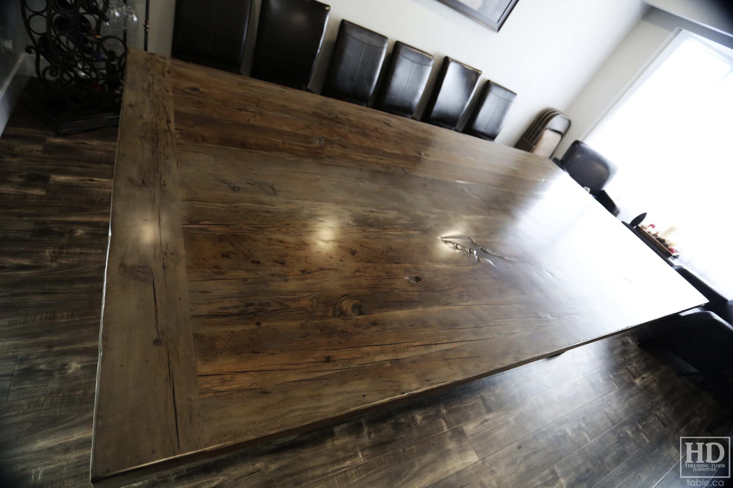 Grey Barnwood Table by HD Threshing Floor Furniture / www.table.ca