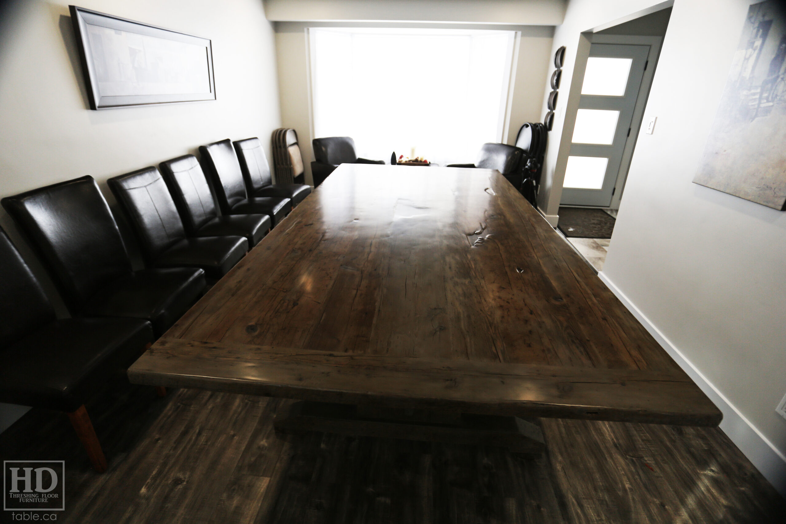 Grey Barnwood Table by HD Threshing Floor Furniture / www.table.ca