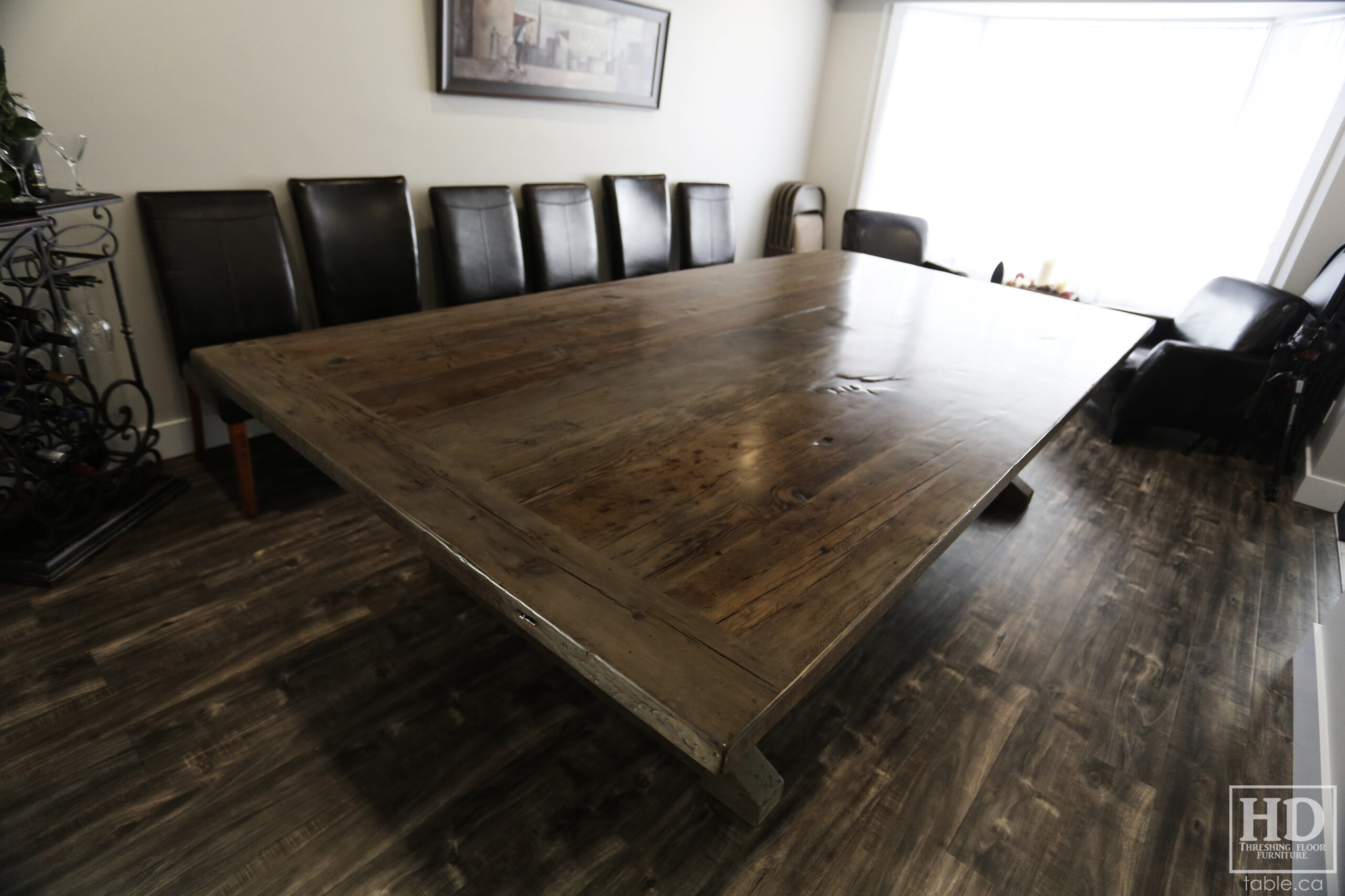 Grey Barnwood Table by HD Threshing Floor Furniture / www.table.ca