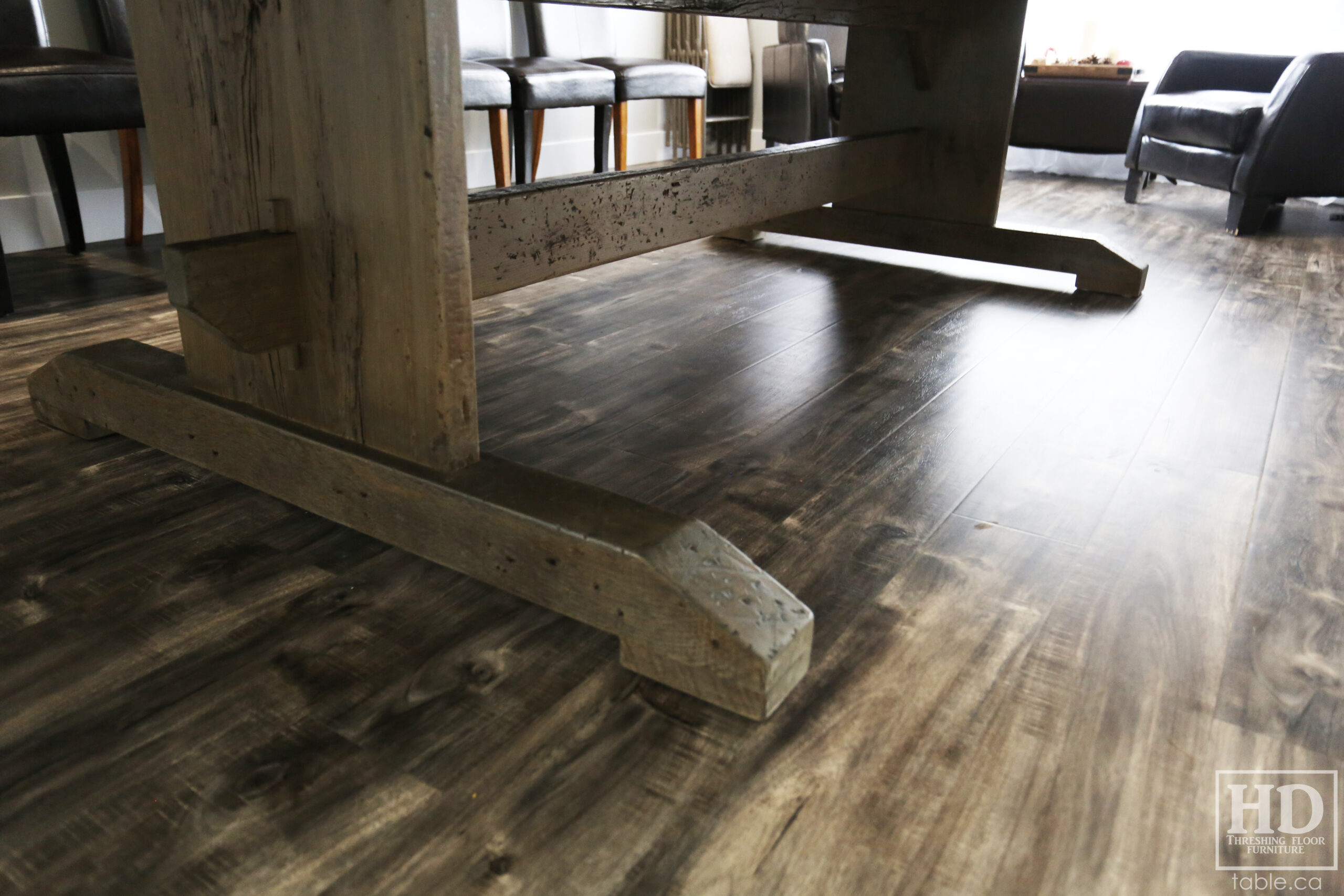 Grey Barnwood Table by HD Threshing Floor Furniture / www.table.ca