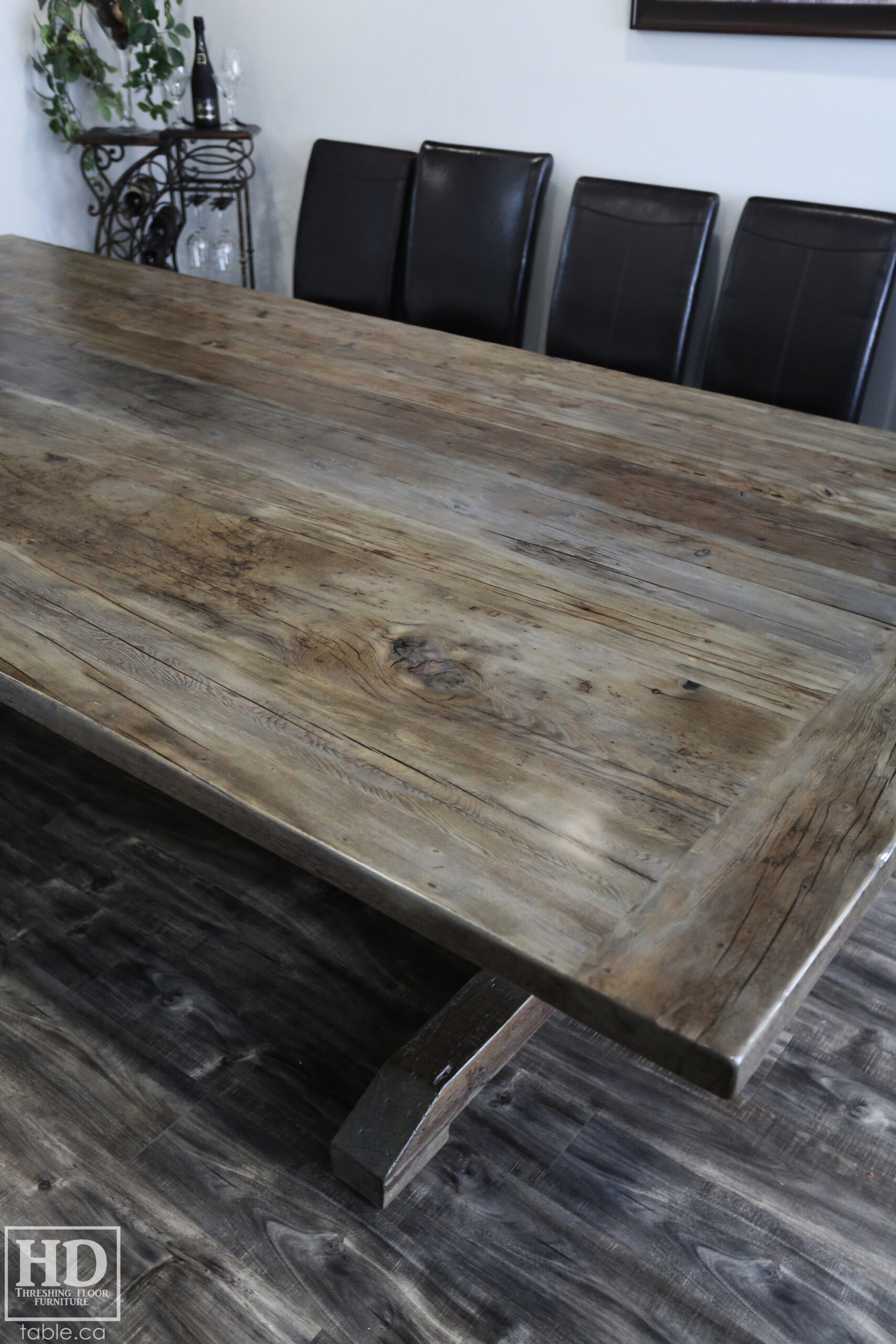 Grey Barnwood Table by HD Threshing Floor Furniture / www.table.ca