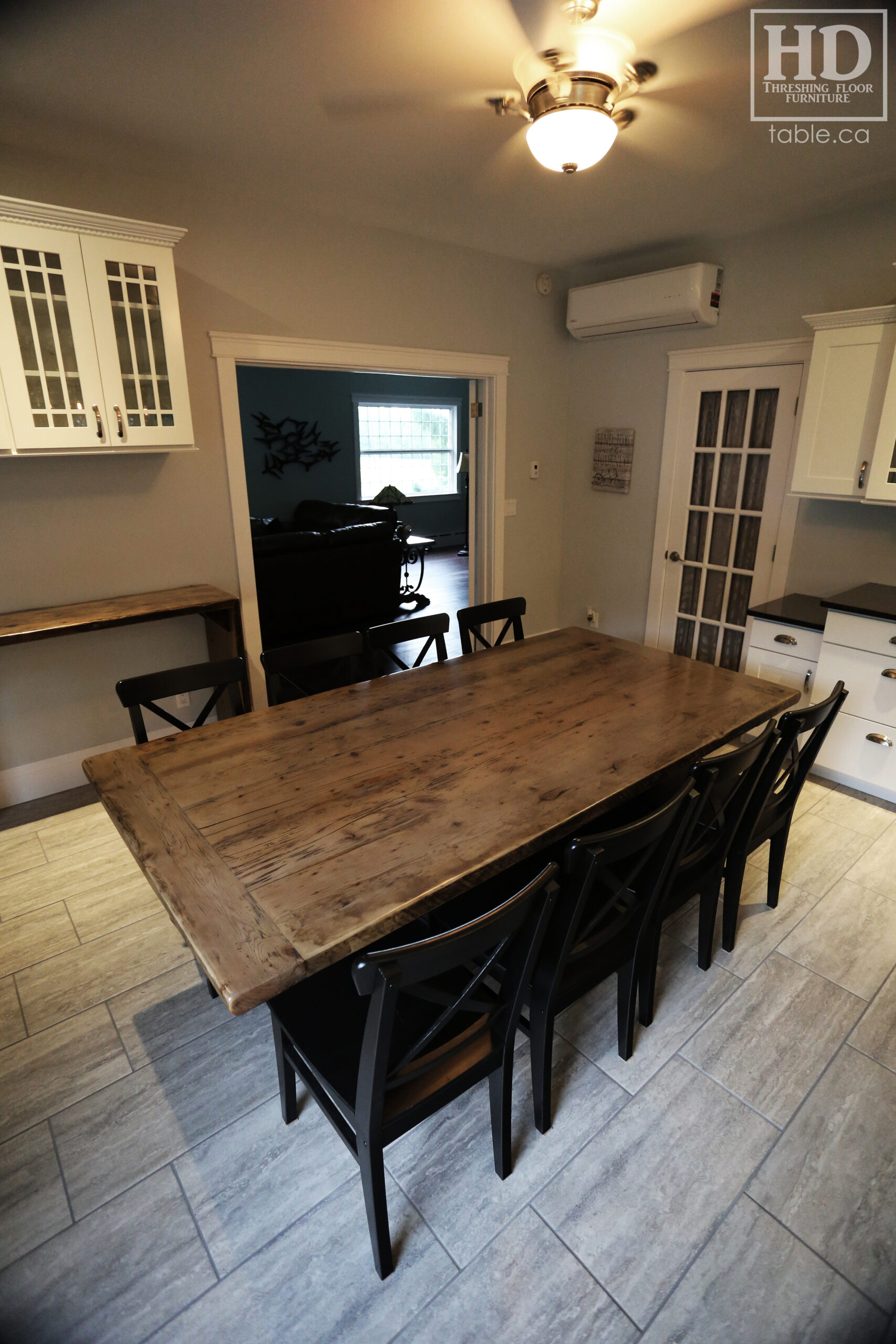 Grey Reclaimed Wood Table by HD Threshing Floor Furniture / www.table.ca