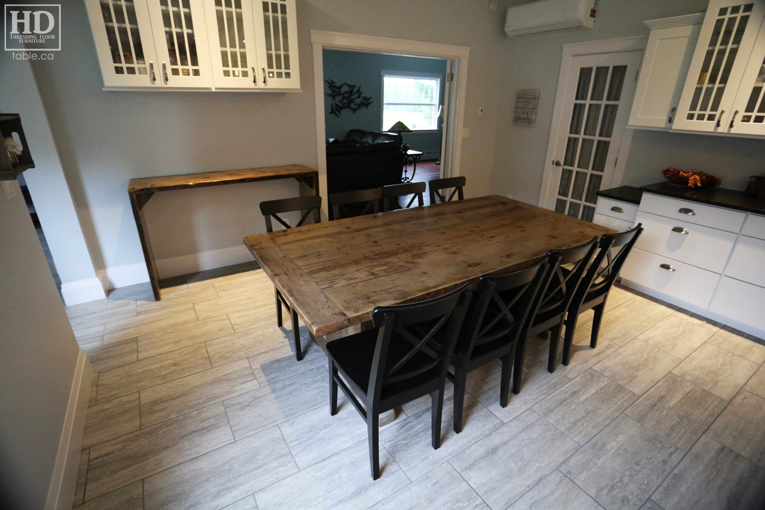 Grey Reclaimed Wood Table by HD Threshing Floor Furniture / www.table.ca