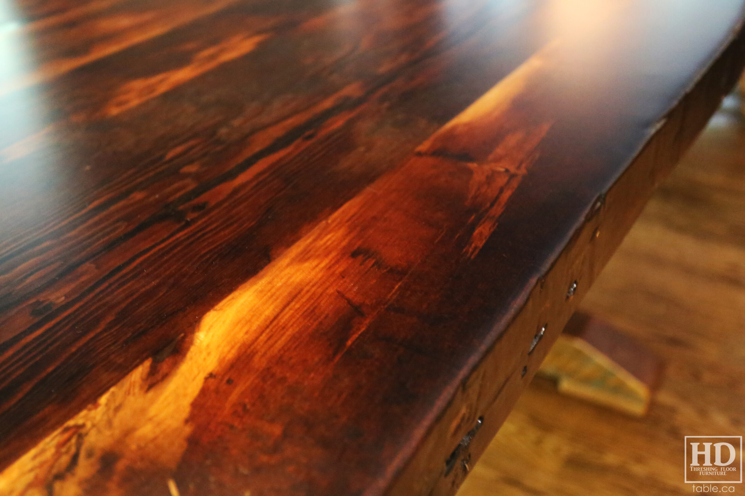 Heavy Duty Reclaimed Wood Table by HD Threshing Floor Furniture / Cambridge, Ontario / www.table.ca