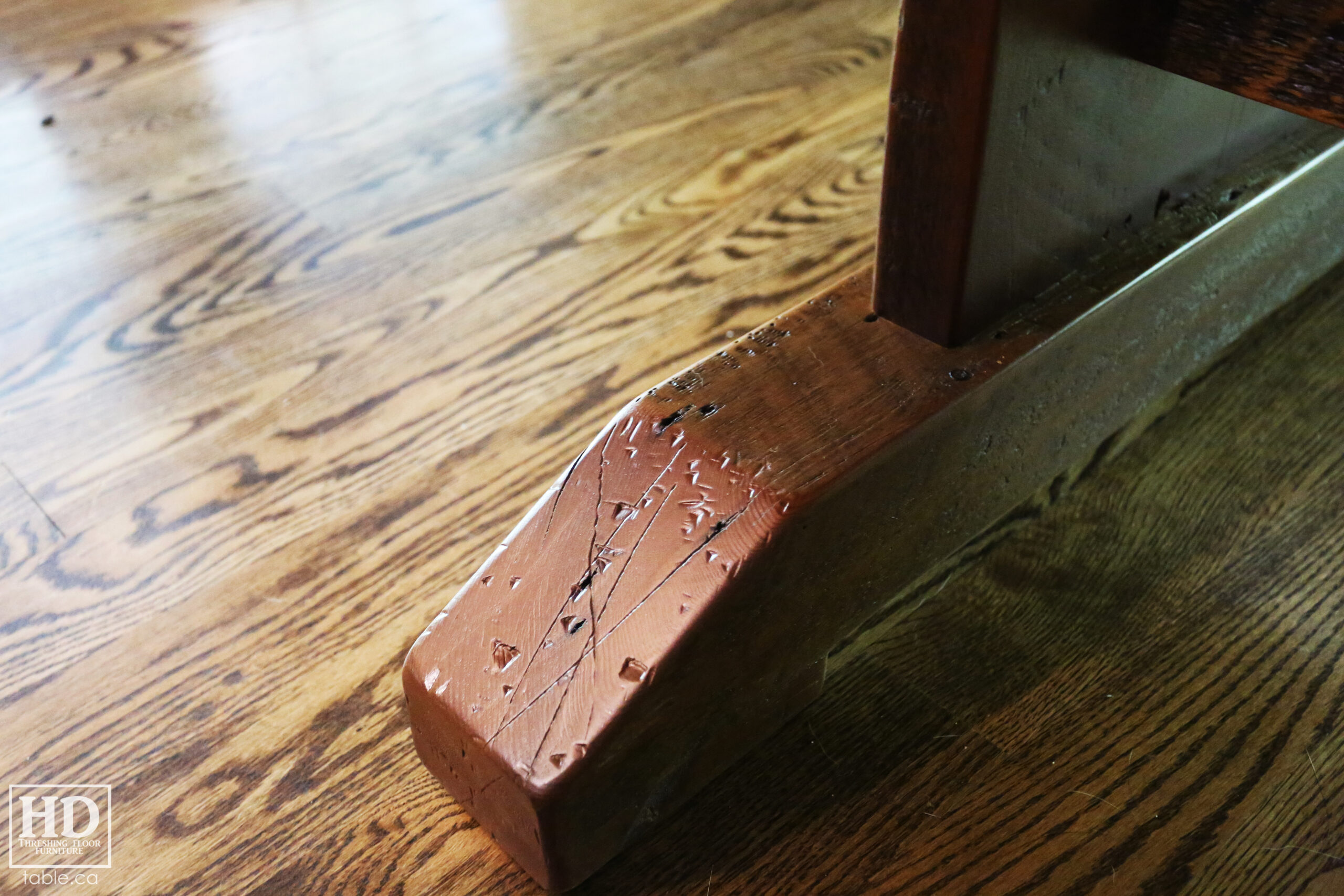 Heavy Duty Reclaimed Wood Table by HD Threshing Floor Furniture / Cambridge, Ontario / www.table.ca