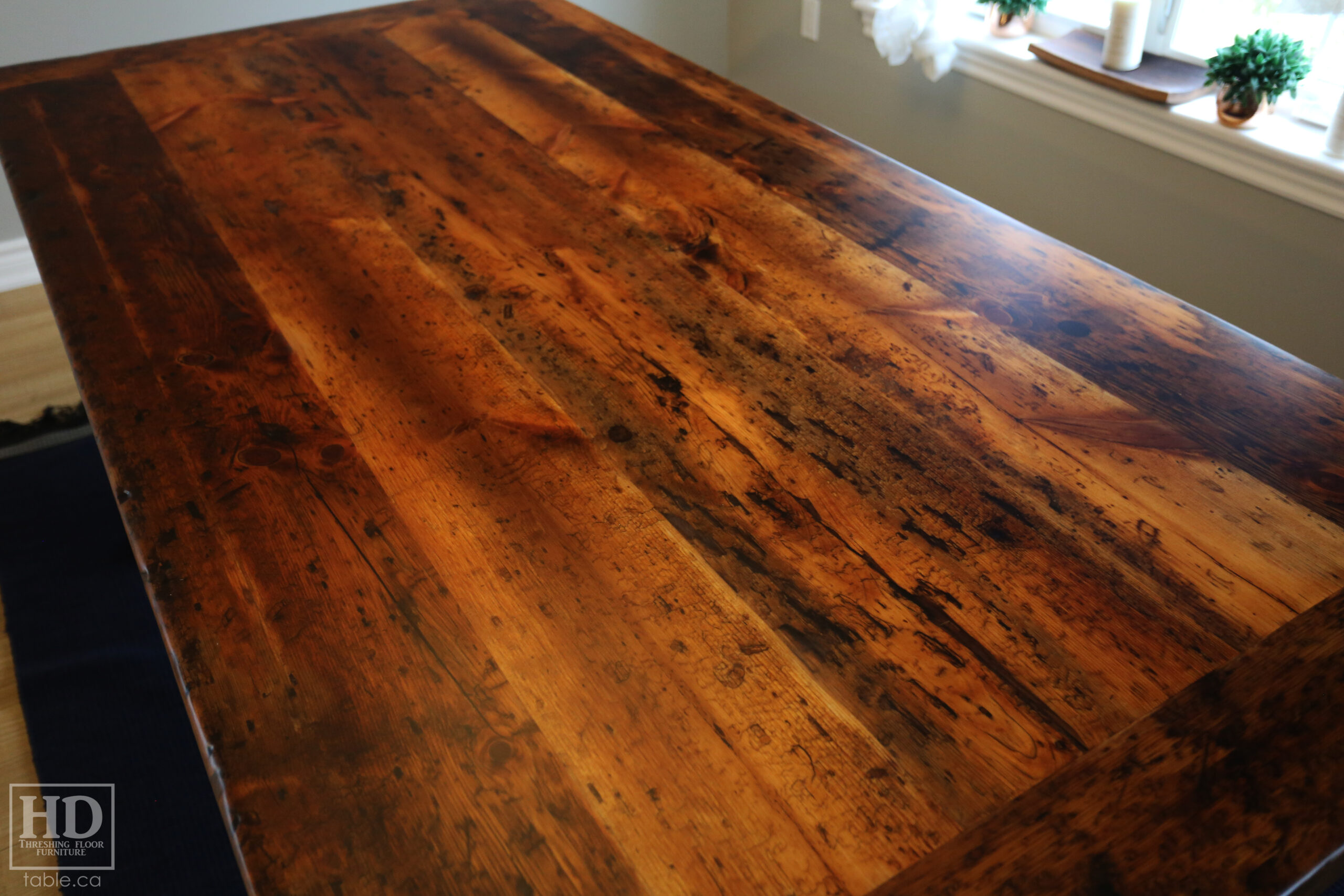Ontario Made Reclaimed Wood Table by HD Threshing Floor Furniture / www.table.ca