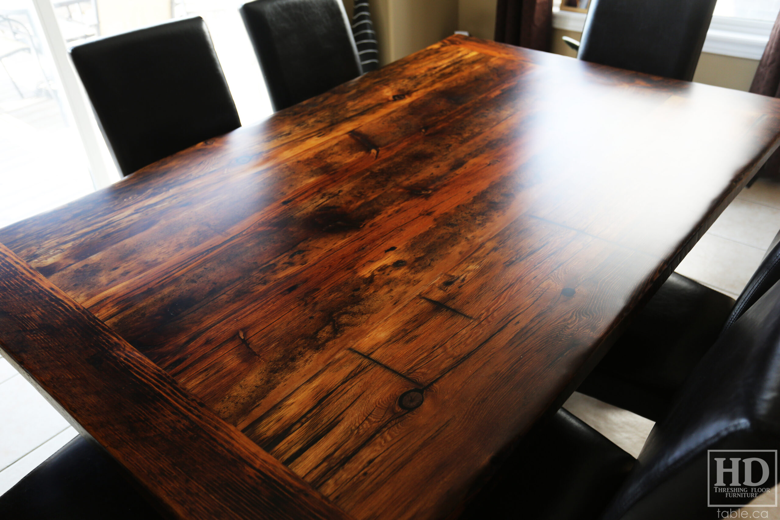Reclaimed Hemlock Barnwood Table by HD Threshing Floor Furniture / www.table.ca
