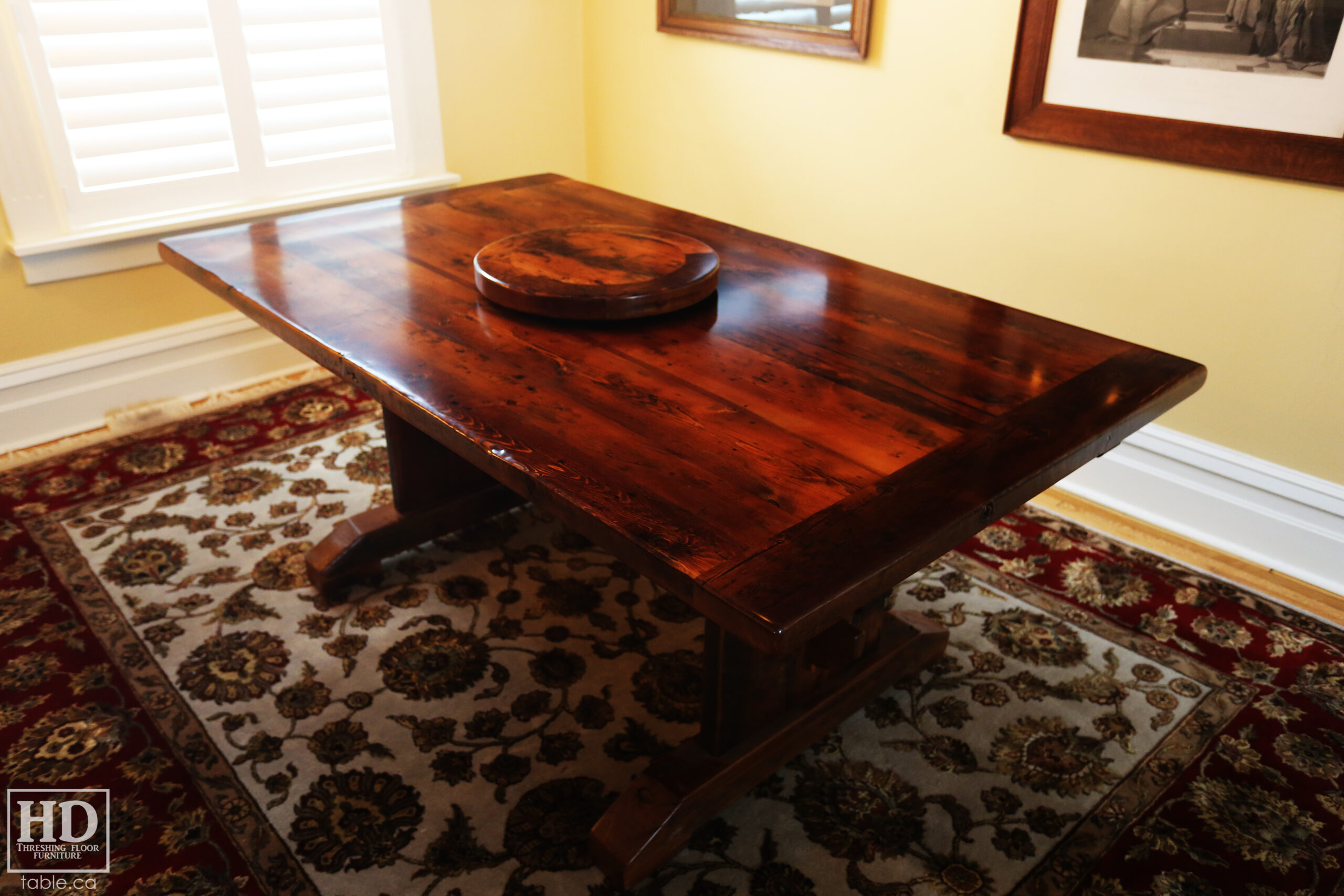 Solid Reclaimed Wood Table by HD Threshing Floor Furniture / www.table.ca