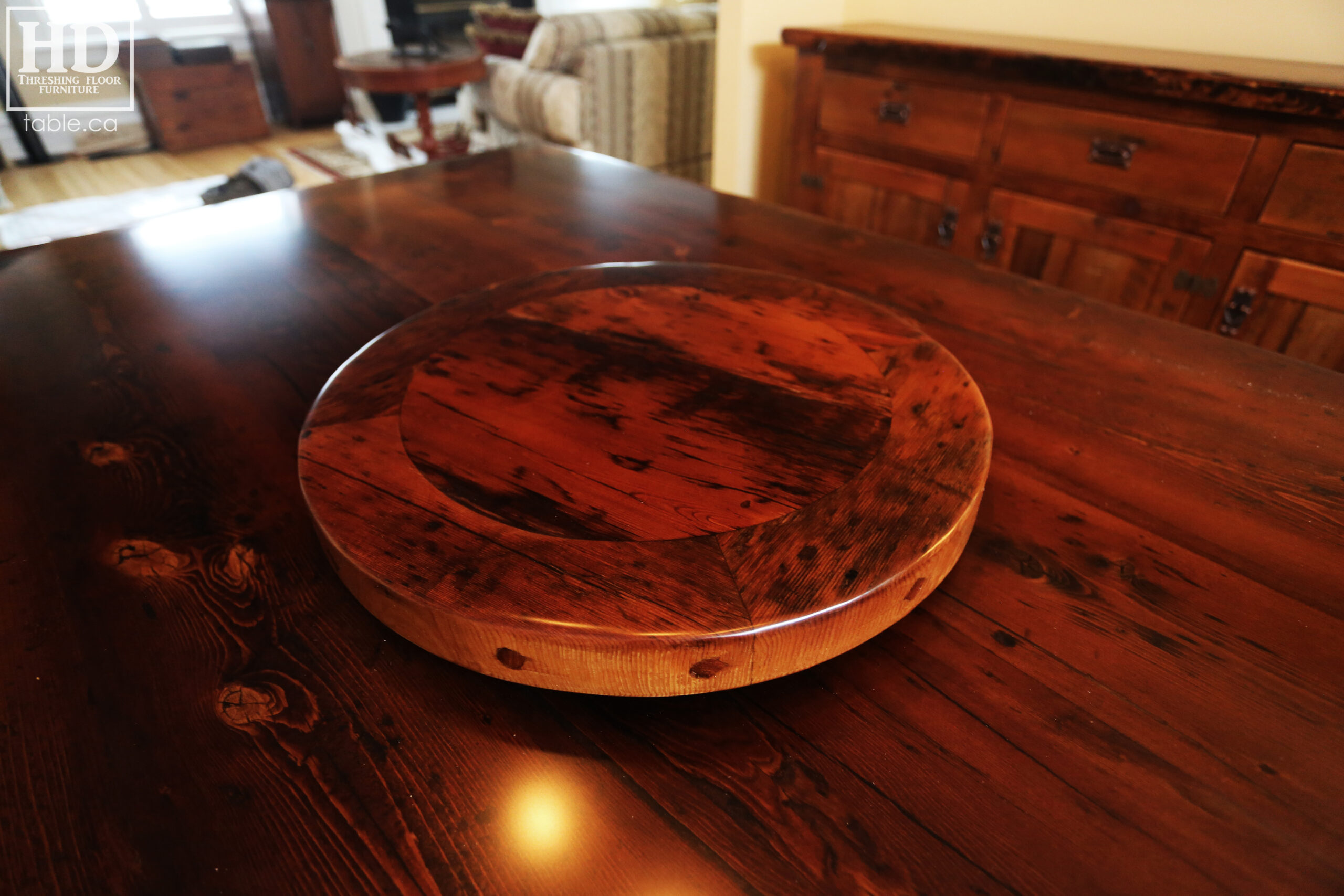 Solid Reclaimed Wood Table by HD Threshing Floor Furniture / www.table.ca