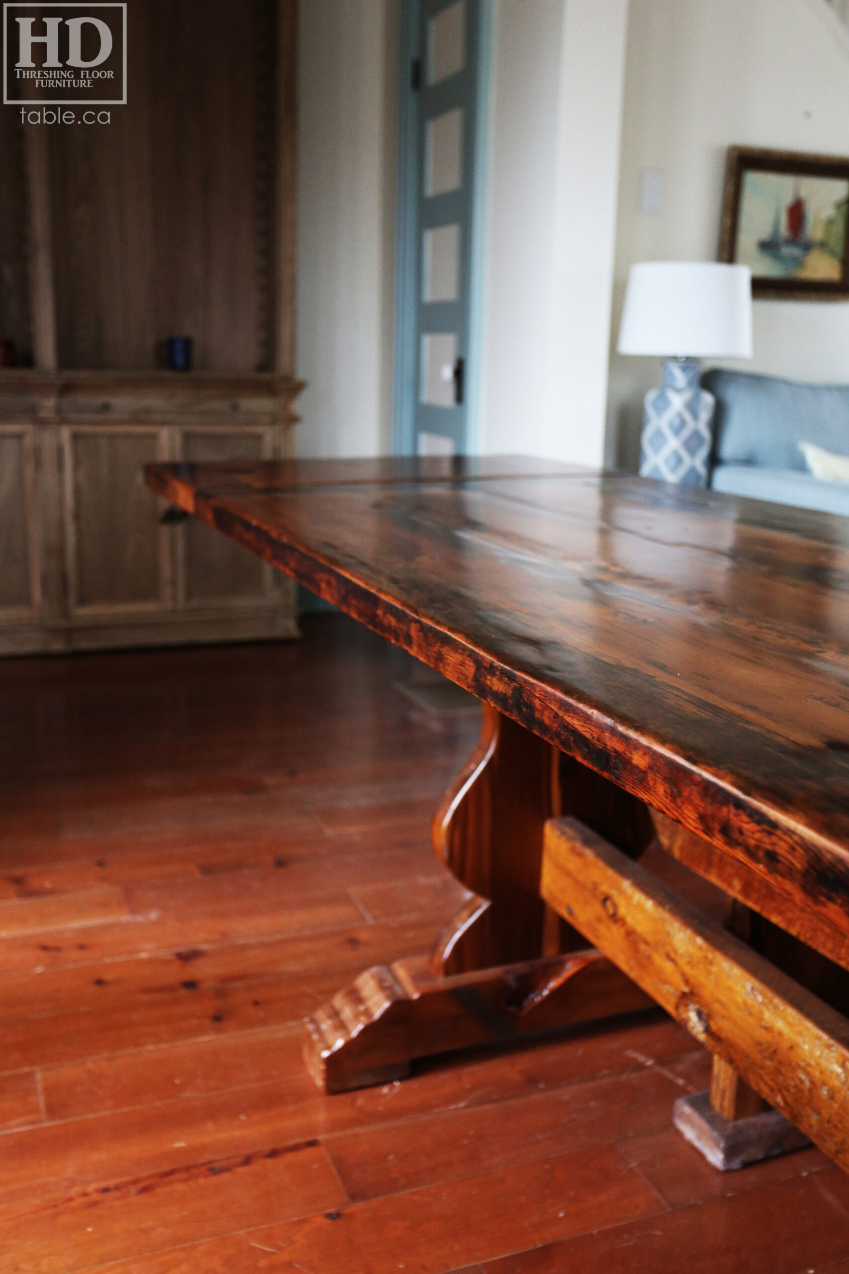 Reclaimed Wood Cottage Table made from Ontario Barnwood by HD Threshing Floor Furniture / www.table.ca