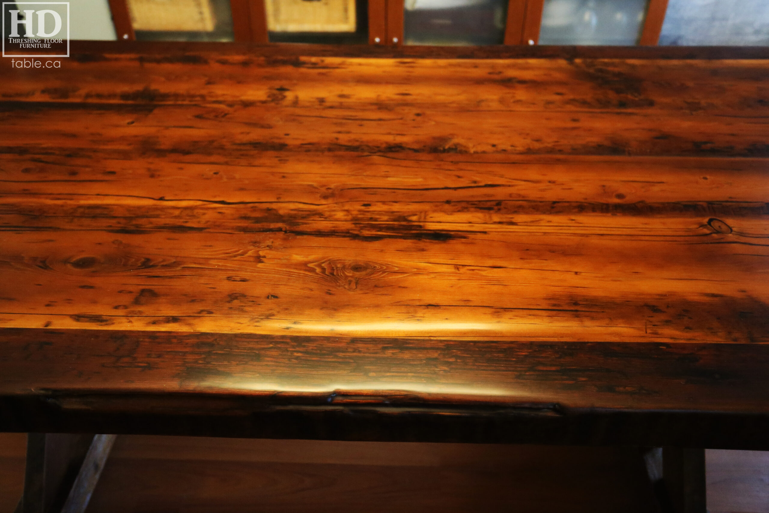 Reclaimed Wood Table by HD Threshing Floor Furniture / www.table.ca