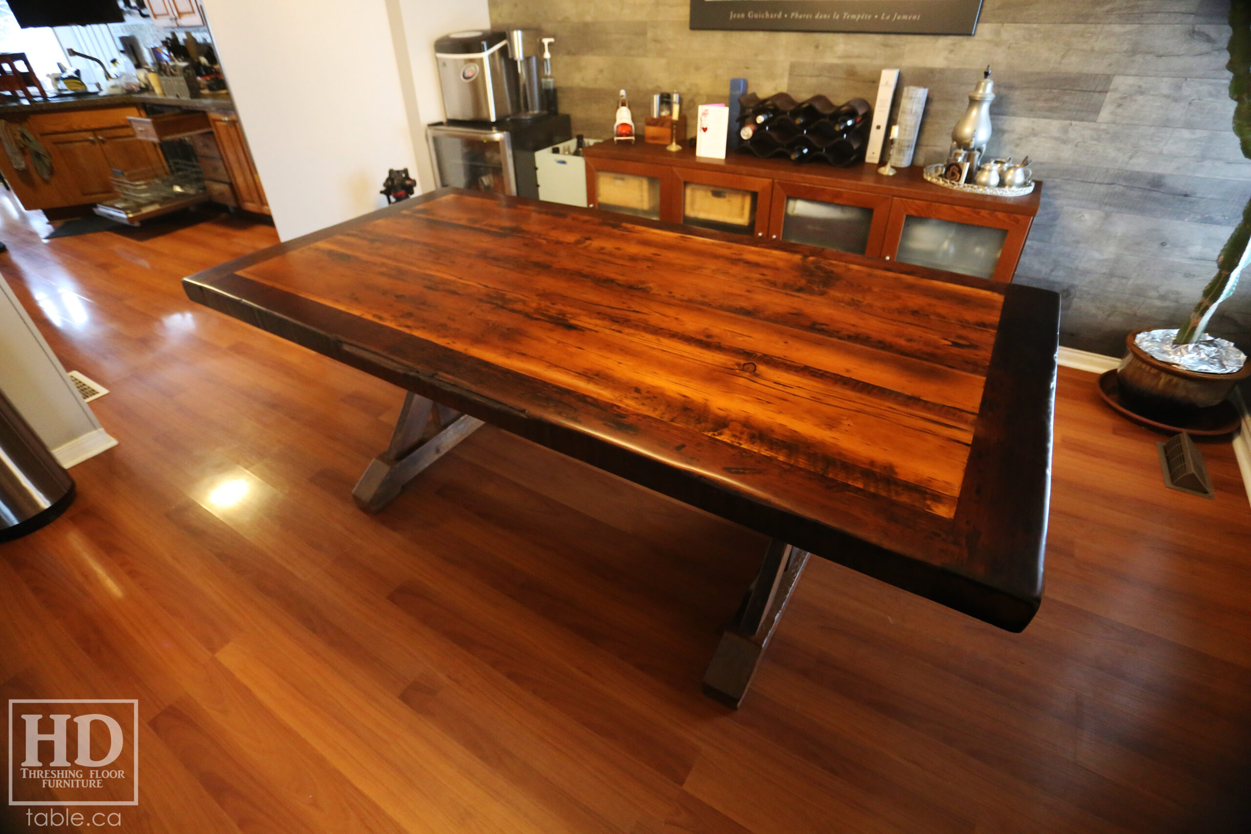 Reclaimed Wood Table by HD Threshing Floor Furniture / www.table.ca