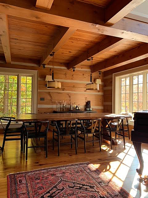 Reclaimed Wood Table with Sawbuck Style Base by HD Threshing Floor Furniture / www.table.ca