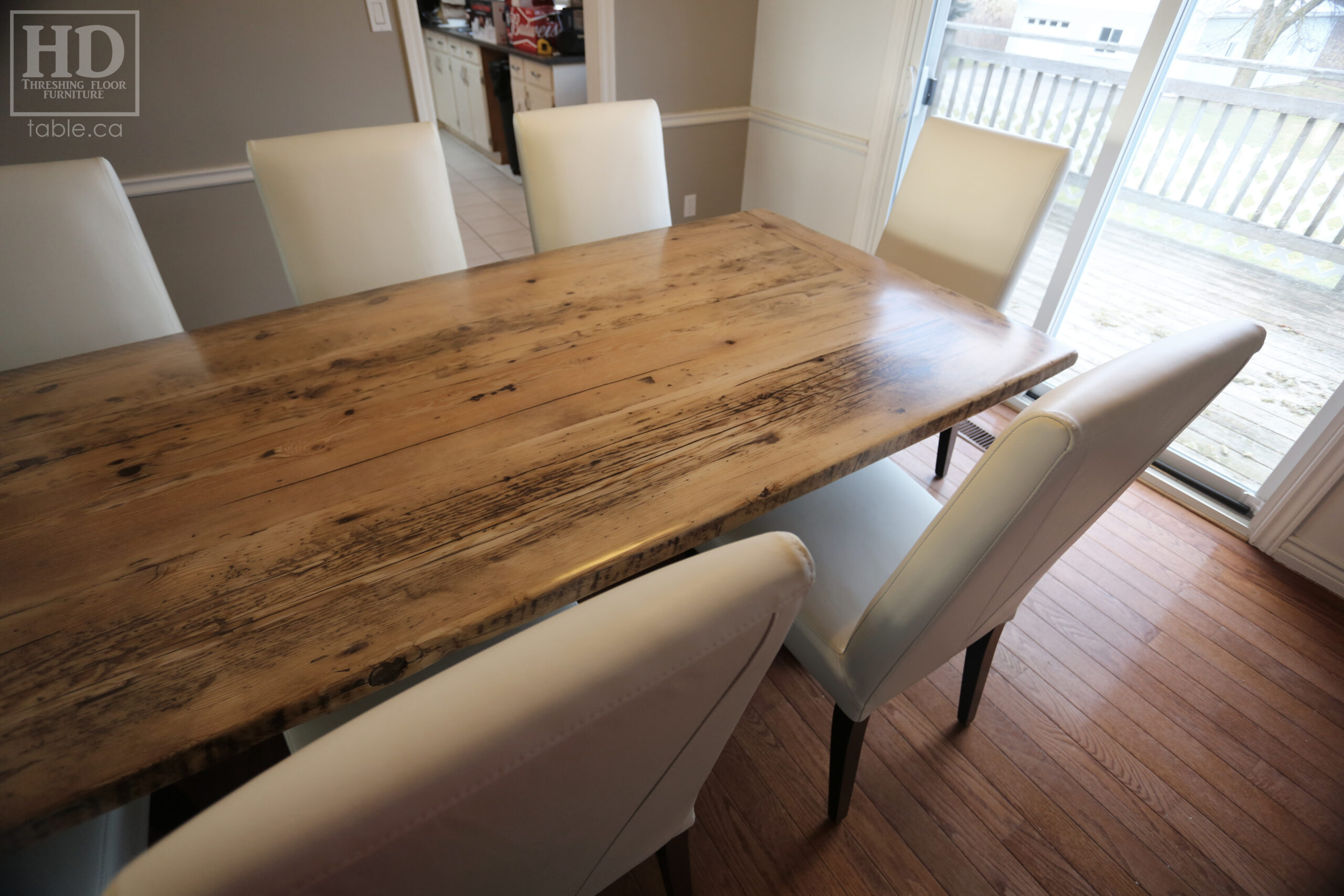 Ontario Pioneer Barnwood Table by HD Threshing Floor Furniture / www.table.ca