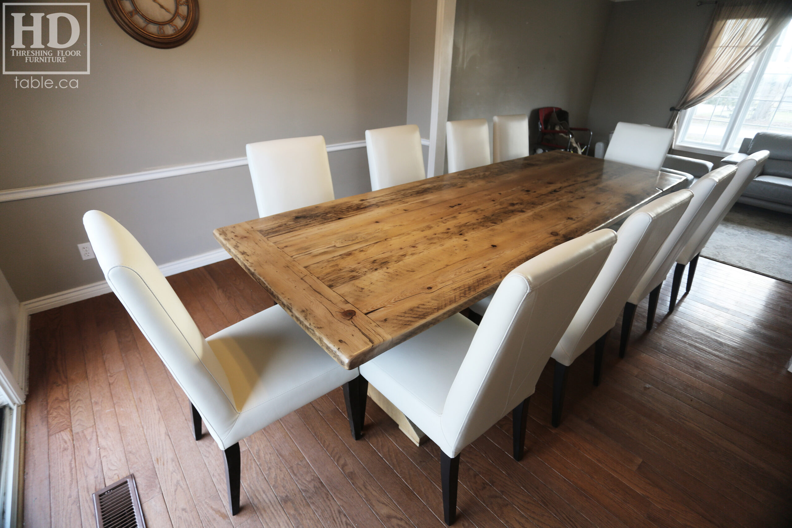 Ontario Pioneer Barnwood Table by HD Threshing Floor Furniture / www.table.ca