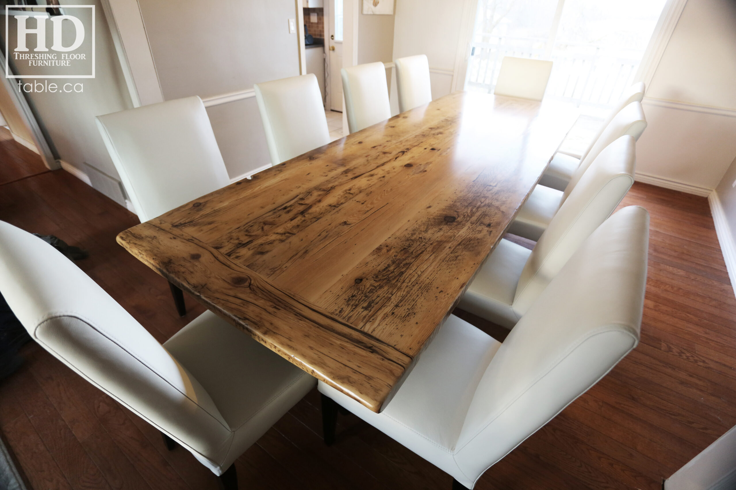 Ontario Pioneer Barnwood Table by HD Threshing Floor Furniture / www.table.ca