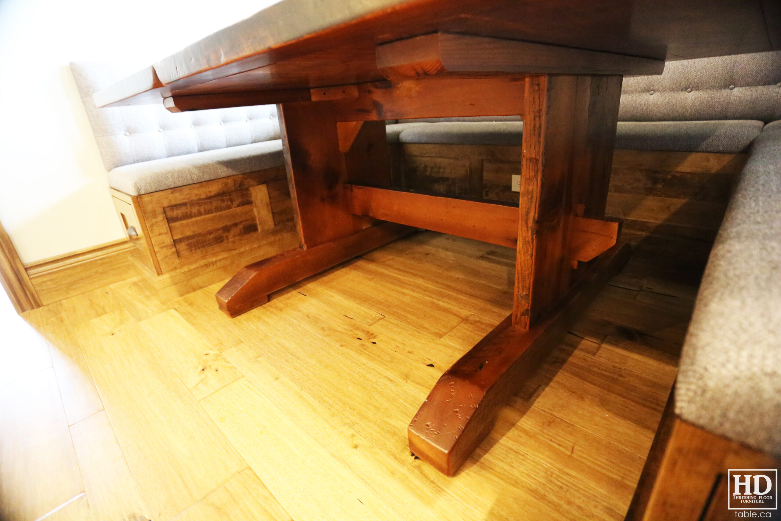 Reclaimed Barnwood Table with Epoxy Finish by HD Threshing Floor Furniture / www.table.ca