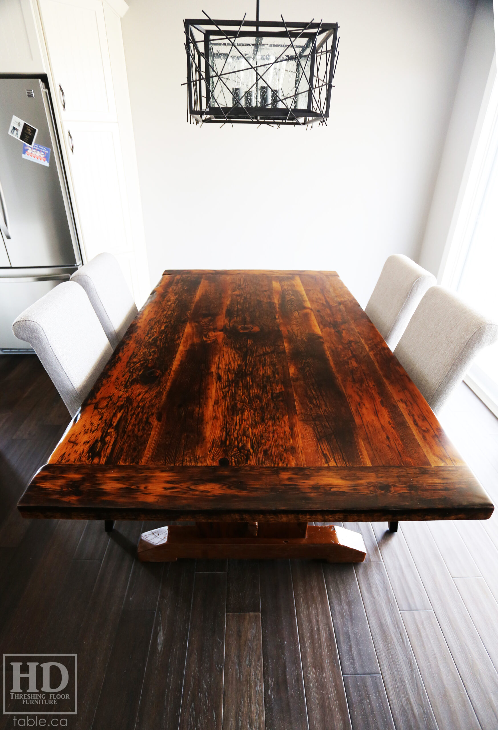 Reclaimed Hemlock Barnwood Table by HD Threshing Floor Furniture / www.table.ca