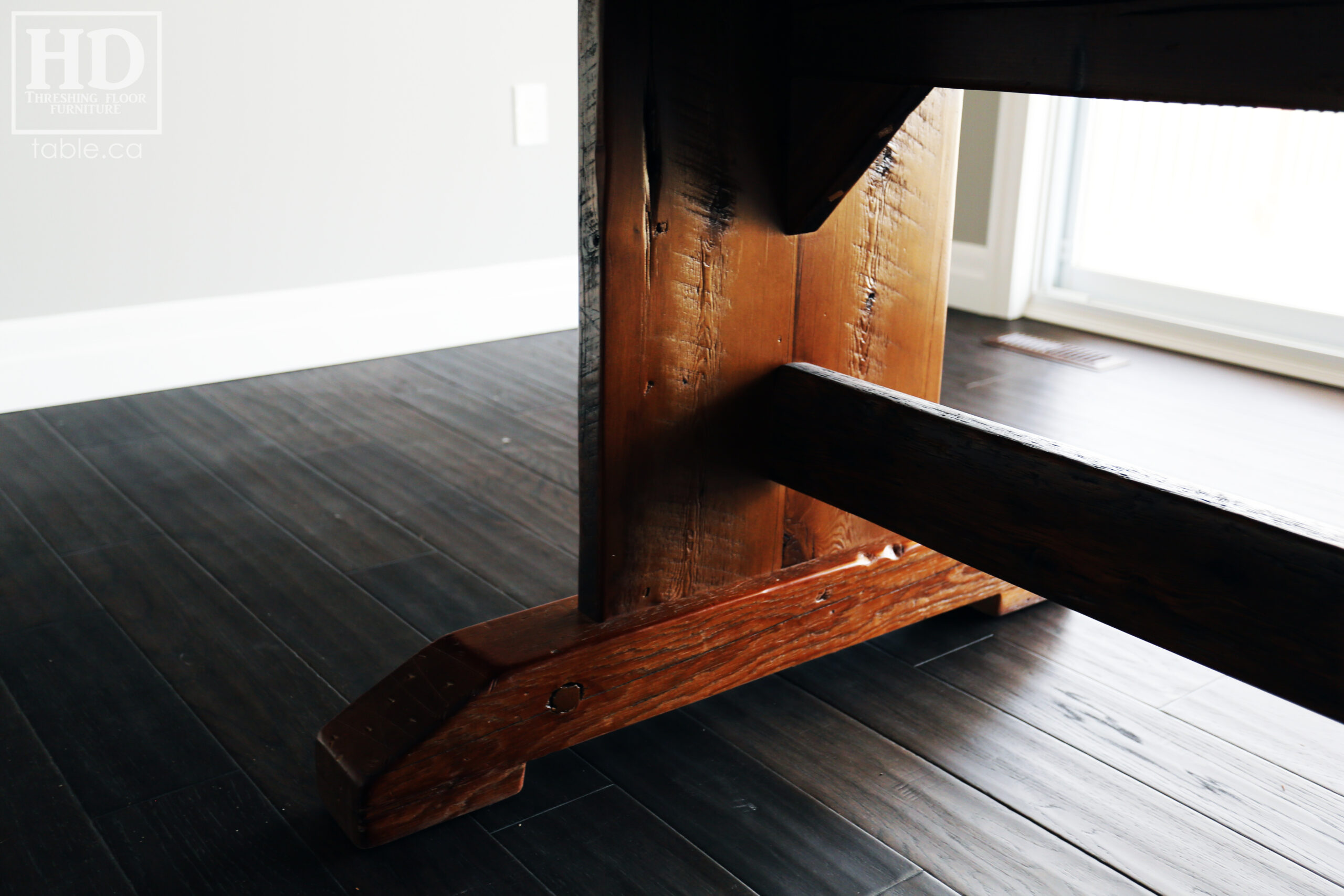 Reclaimed Hemlock Barnwood Table by HD Threshing Floor Furniture / www.table.ca