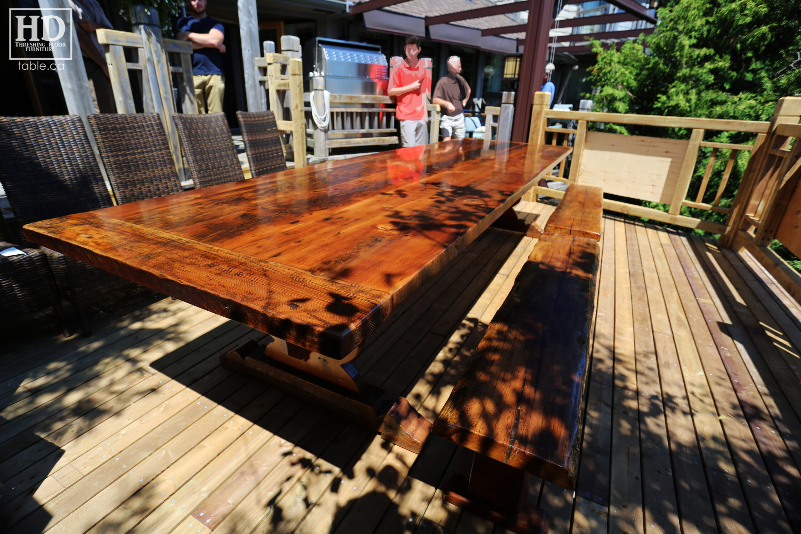 Reclaimed Wood Table Ontario by HD Threshing Floor Furniture / www.table.ca