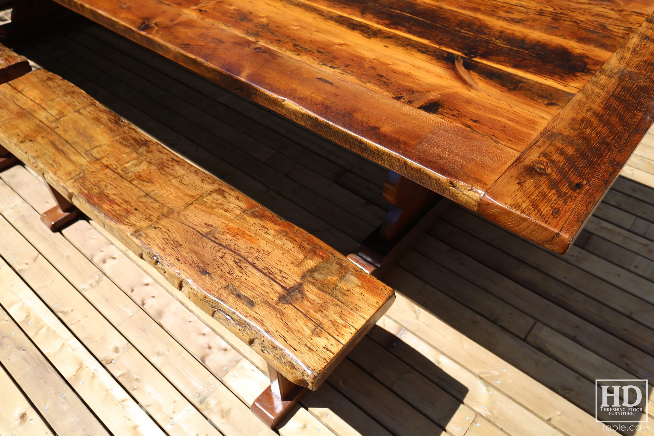 Reclaimed Wood Table Ontario by HD Threshing Floor Furniture / www.table.ca