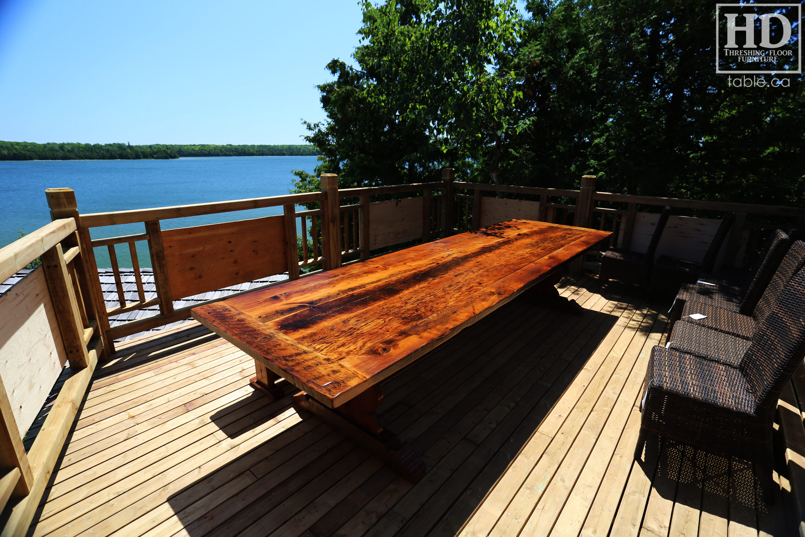 Reclaimed Wood Table Ontario by HD Threshing Floor Furniture / www.table.ca