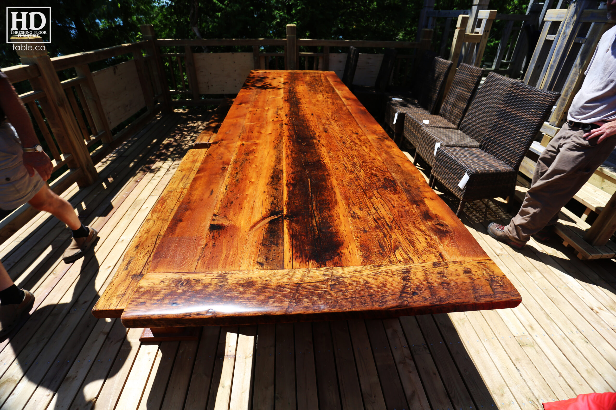 Reclaimed Wood Table Ontario by HD Threshing Floor Furniture / www.table.ca