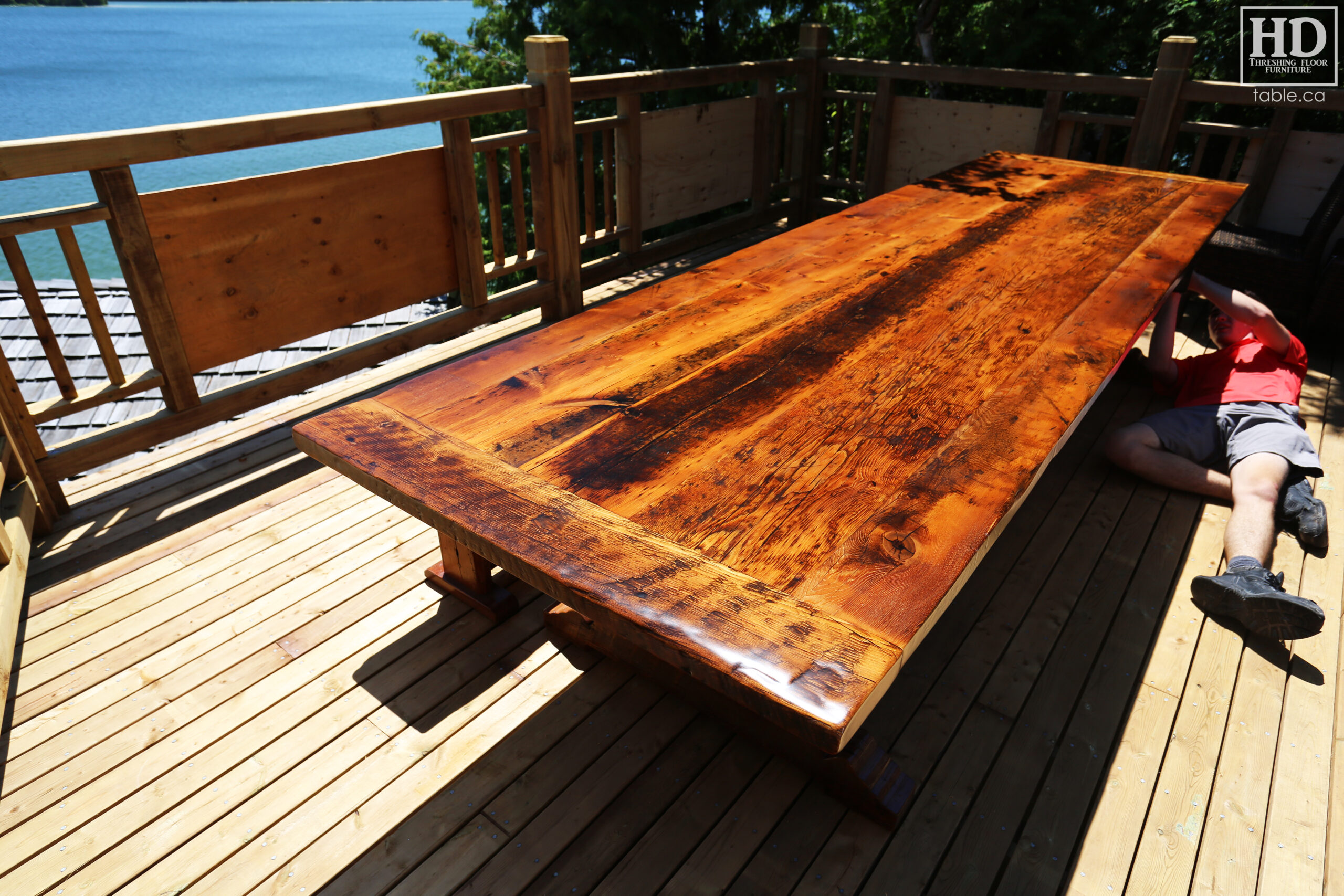 Reclaimed Wood Table Ontario by HD Threshing Floor Furniture / www.table.ca
