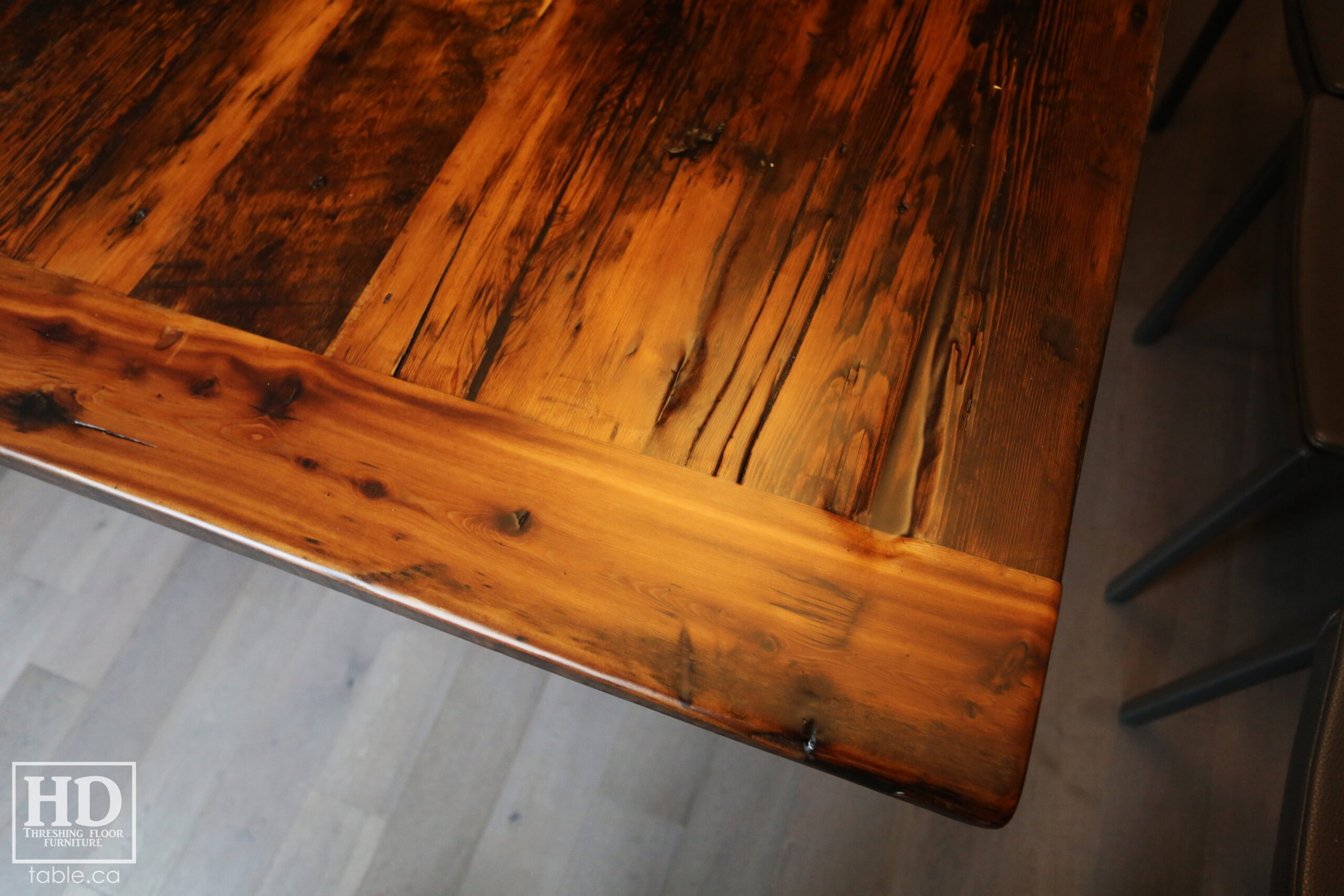 Rustic Table with Light Epoxy Coating Option by HD Threshing Floor Furniture / www.table.ca