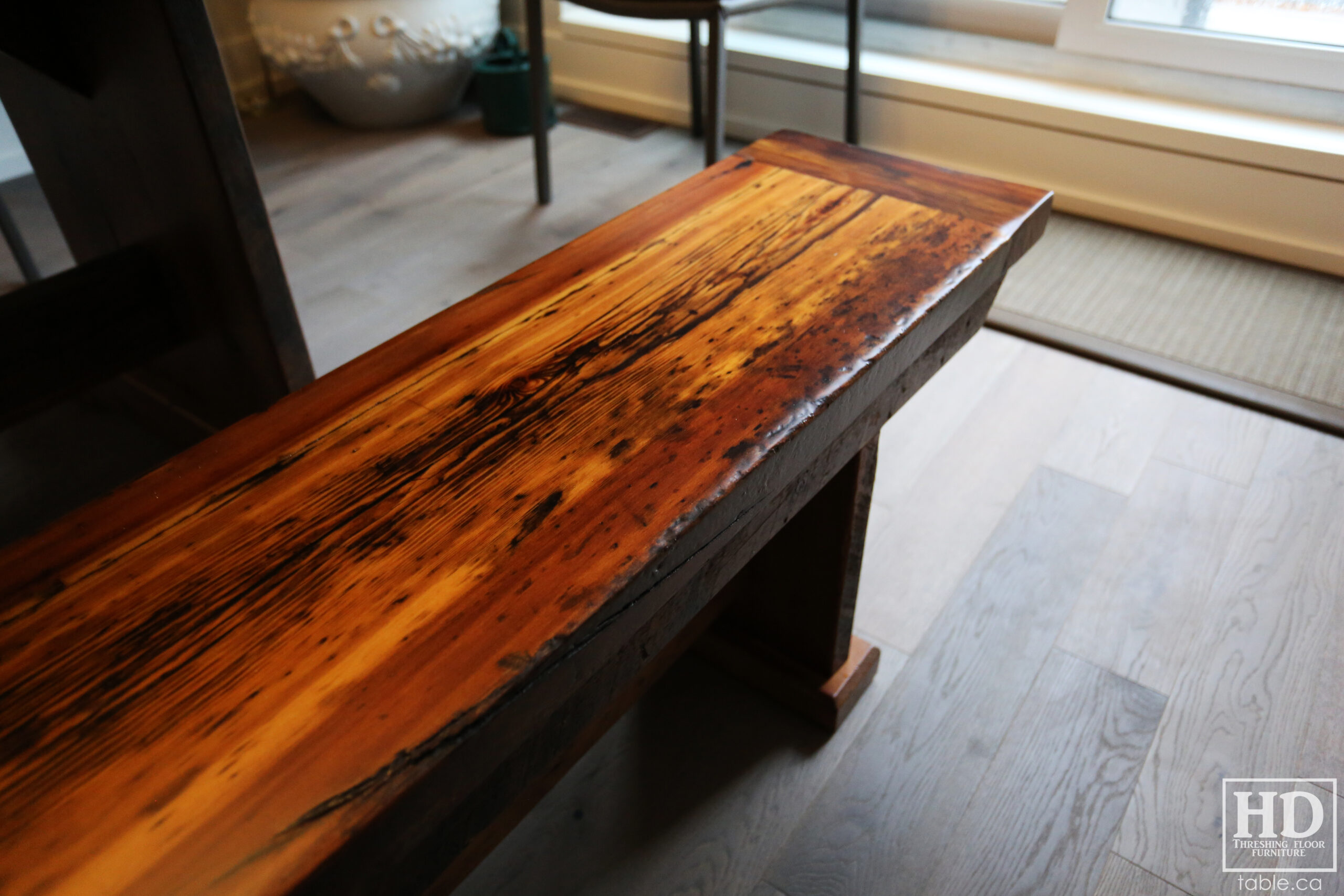 Rustic Table with Light Epoxy Coating Option by HD Threshing Floor Furniture / www.table.ca