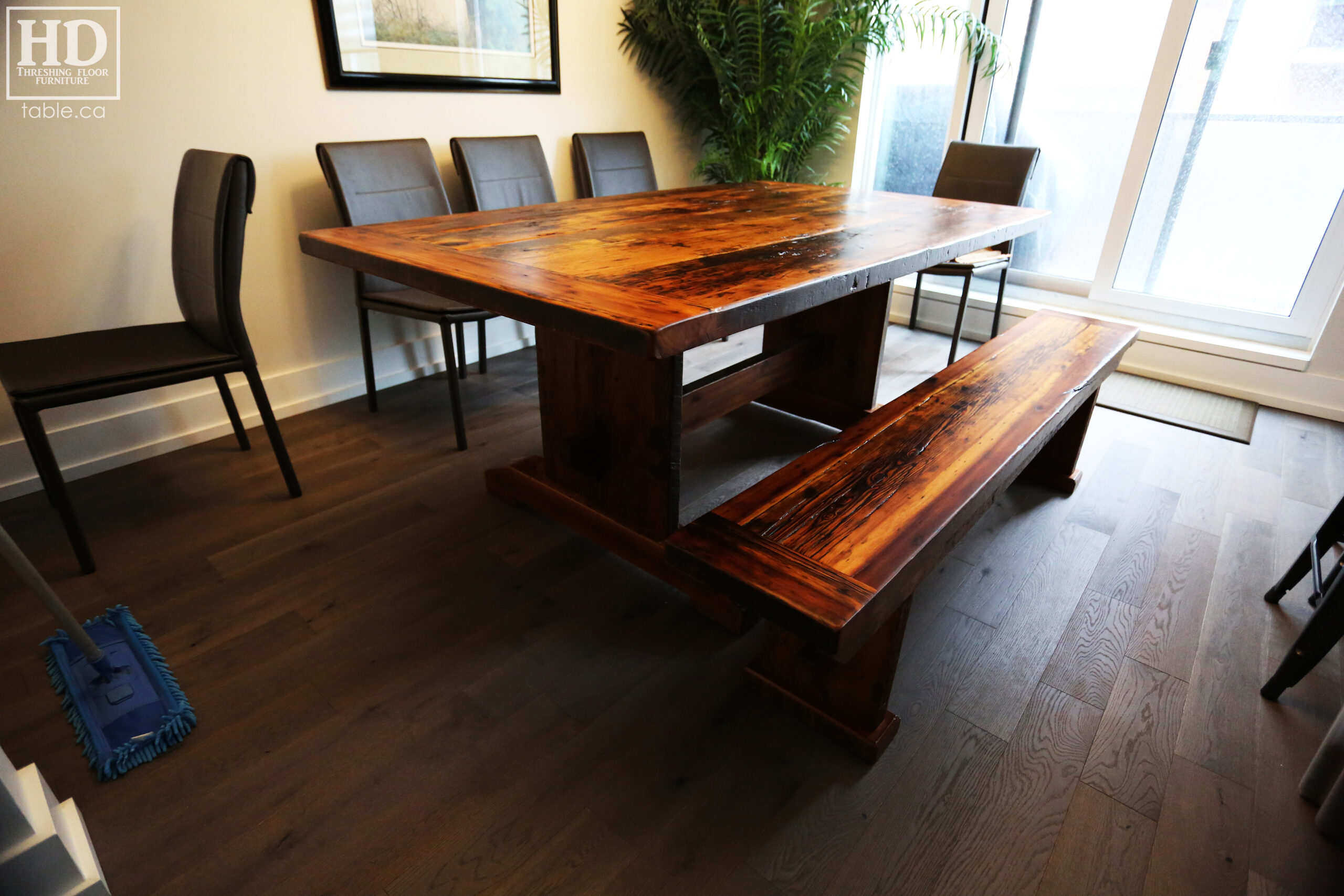 Rustic Table with Light Epoxy Coating Option by HD Threshing Floor Furniture / www.table.ca